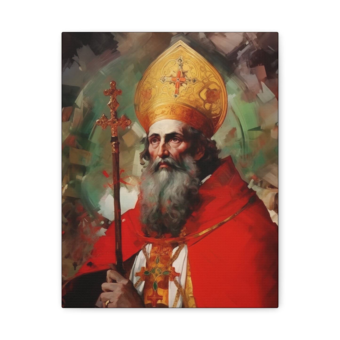 Saint Eusebius of Vercelli Canvas Print - Multiple Sizes - Catholic Home art - Museum Wrapped Canvas - Sanctified Souls Print