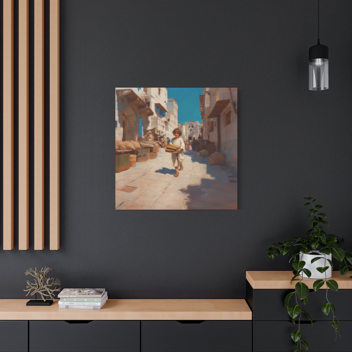 Nazareth and the Hidden Light of Christ - Gallery Wrapped Canvas - Print - Religious Art for your Home - Catholic Art