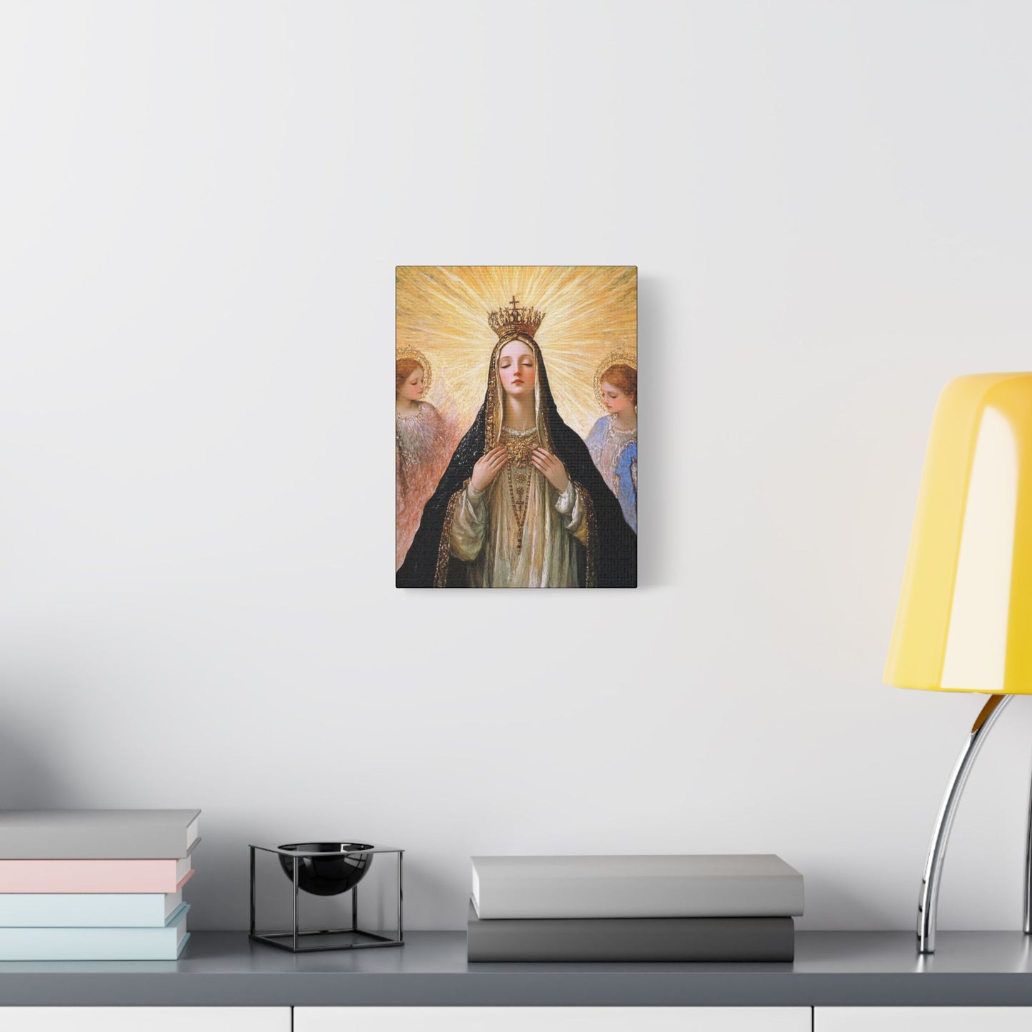 Divine Majesty: The Crowning of the Queen of Heaven - Gallery Wrapped Canvas - Print - Religious Art for your Home - Christian print