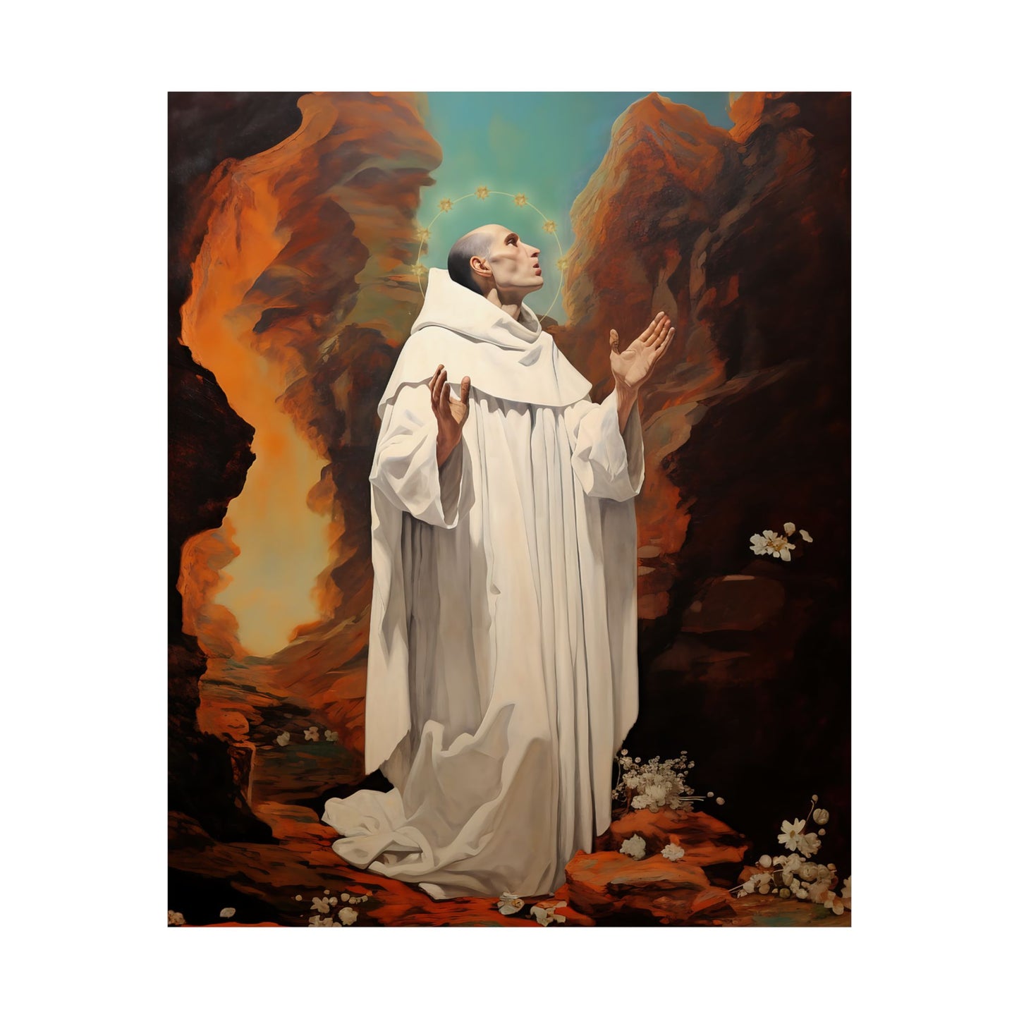 Saint Bruno Print - Sanctified Souls Print - Multiple Sizes - Premium Matte Vertical Posters