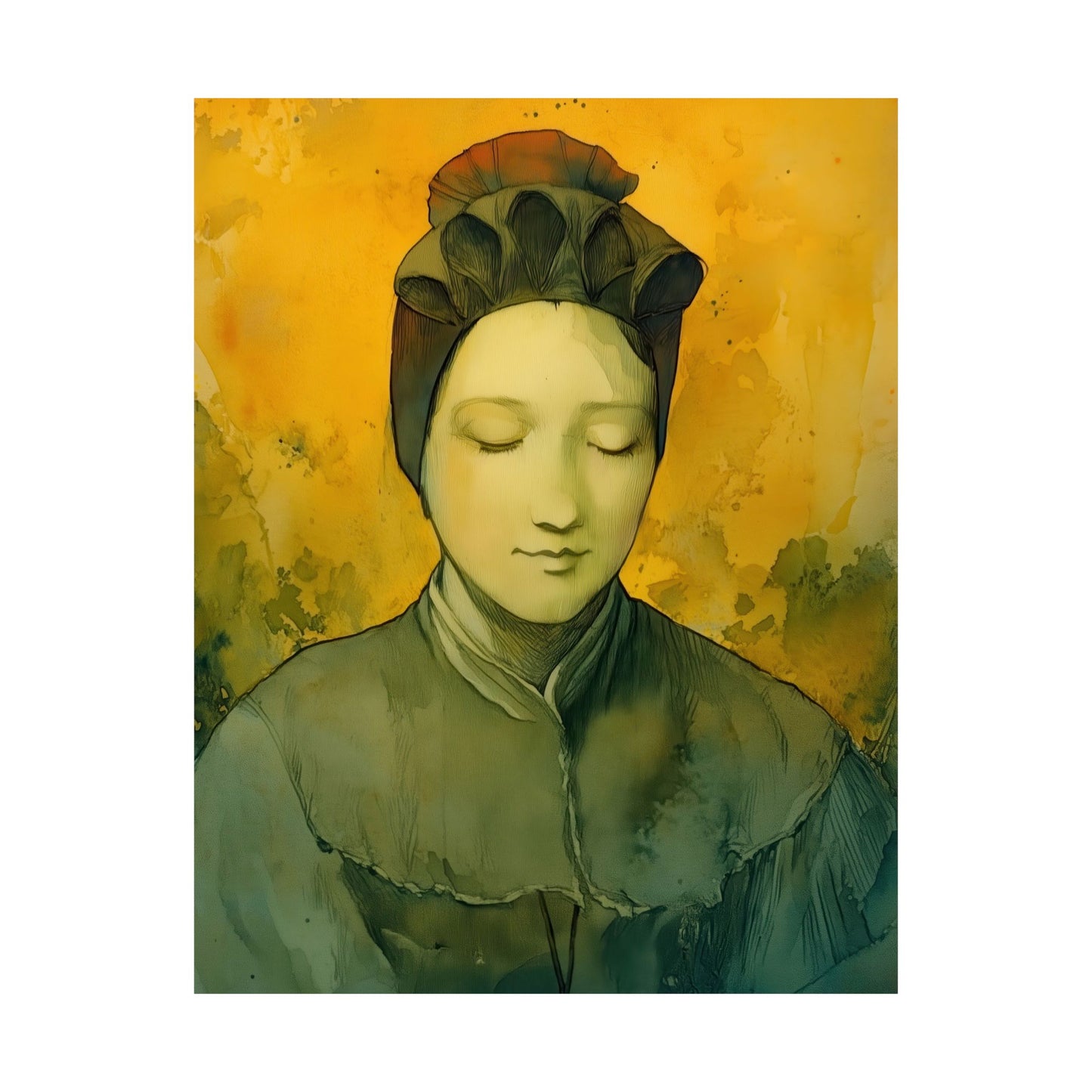 Saint Magdalene of Canossa - Sanctified Souls Print - Multiple Sizes - Premium Matte Vertical Posters - Catholic