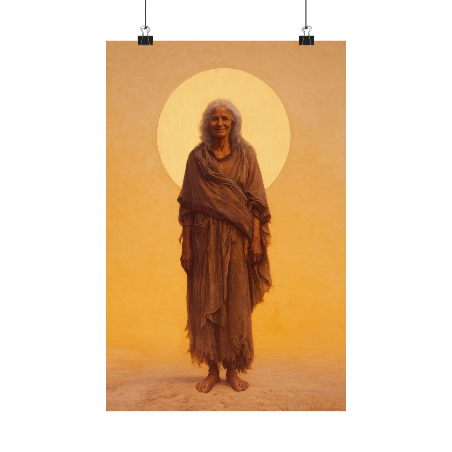 Saint Mary of Egypt - Desert Mother - Sanctified Souls Print - Multiple Sizes - Premium Matte Vertical Posters