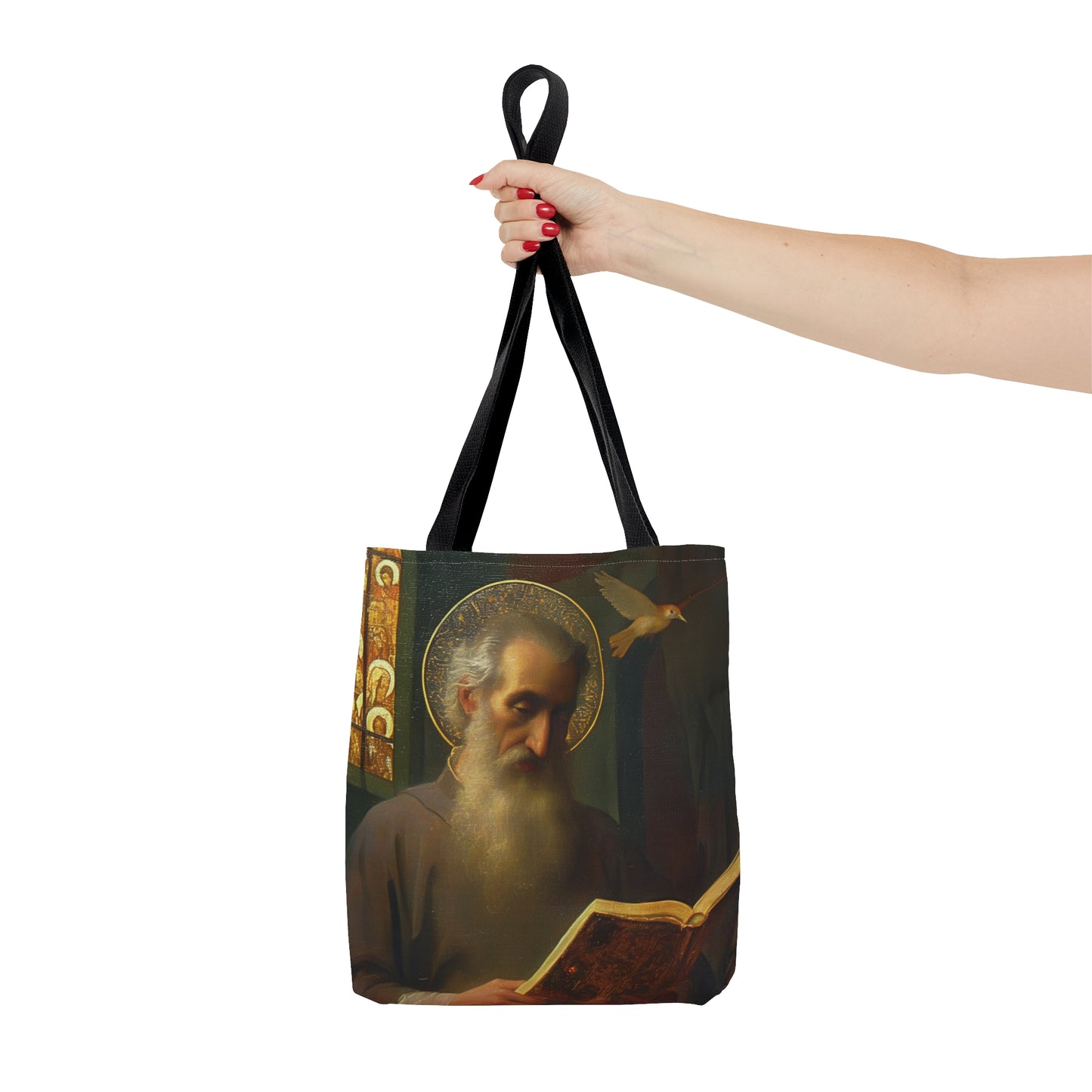 Saint Issac of Armenia Tote Bag - Large Medium Small Faith Art Bag - Catholic Faith Purse - Religious - Prayer Bag - Devotional Purse
