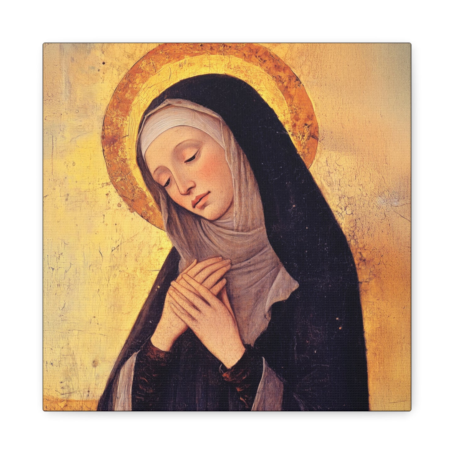 Saint Syncletica of Alexandria - Desert Mother - Gallery Wrapped Canvas - Print - Religious Art for your Home - Catholic