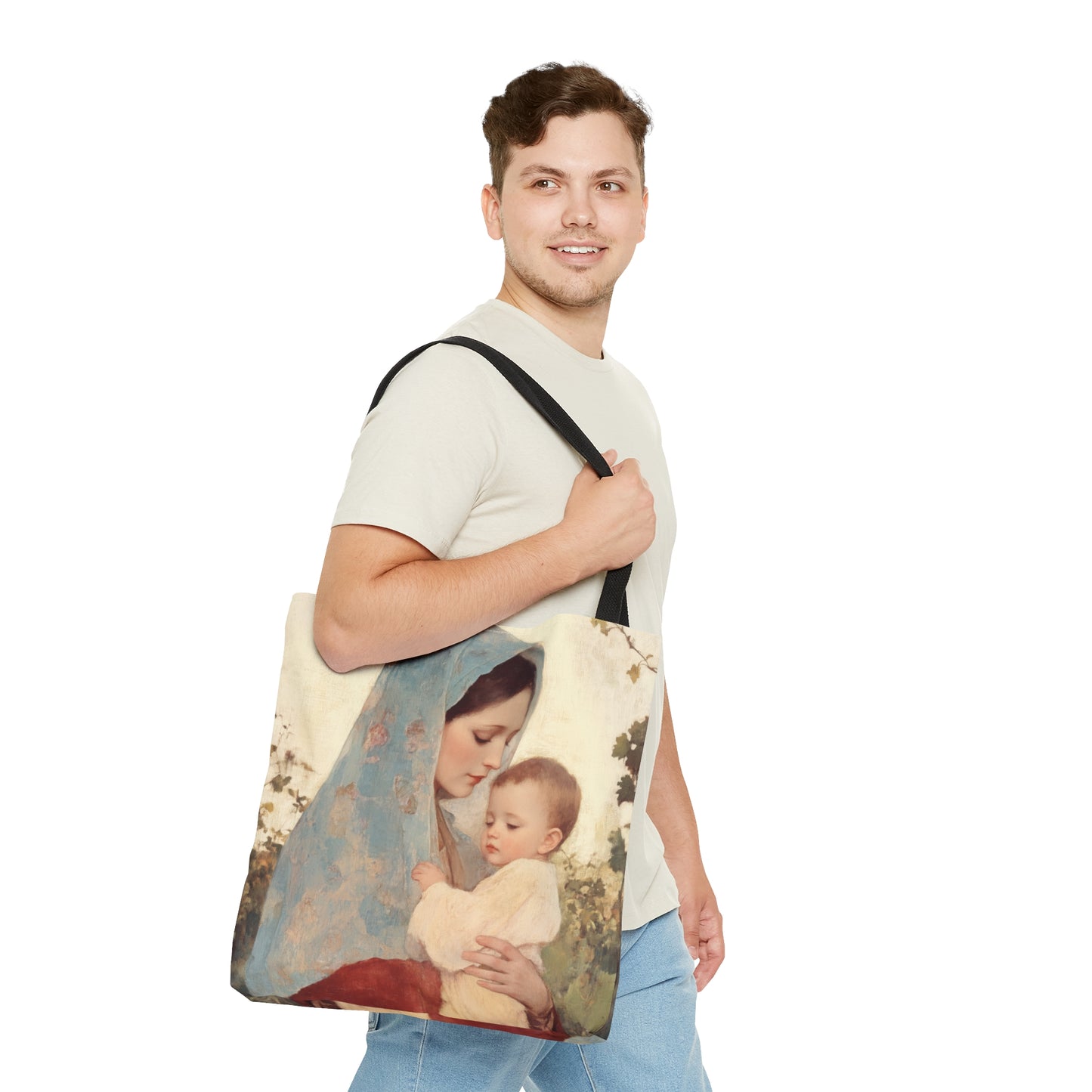 Our Lady of the Grapes / Out Lady of the Harvest - Tote Bag - Large Medium Small Faith Art Bag - Catholic Faith Purse - Mother Mary
