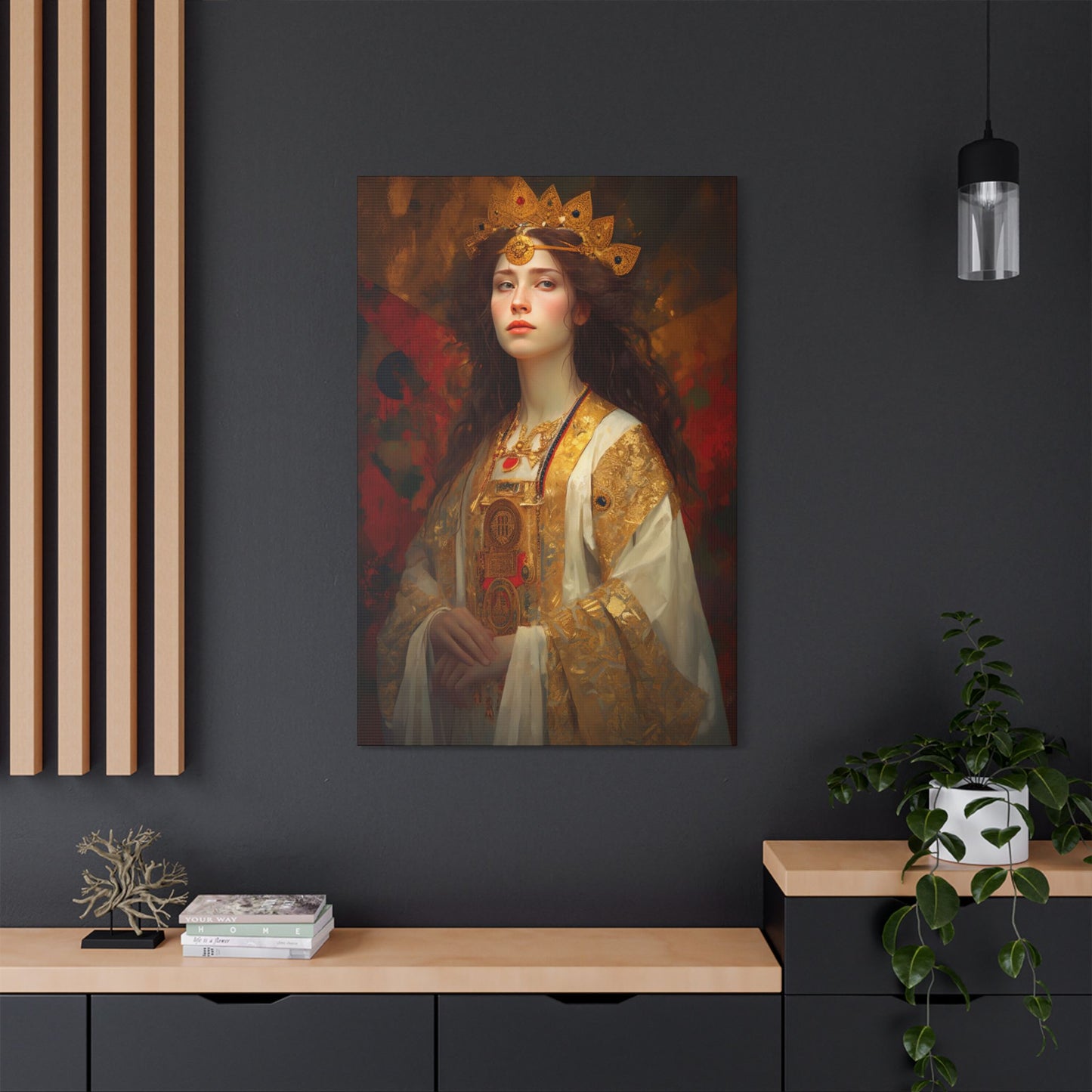 Saint Barbara Canvas Print - Multiple Sizes - Catholic Home art - Museum Wrapped Canvas - Sanctified Souls Print