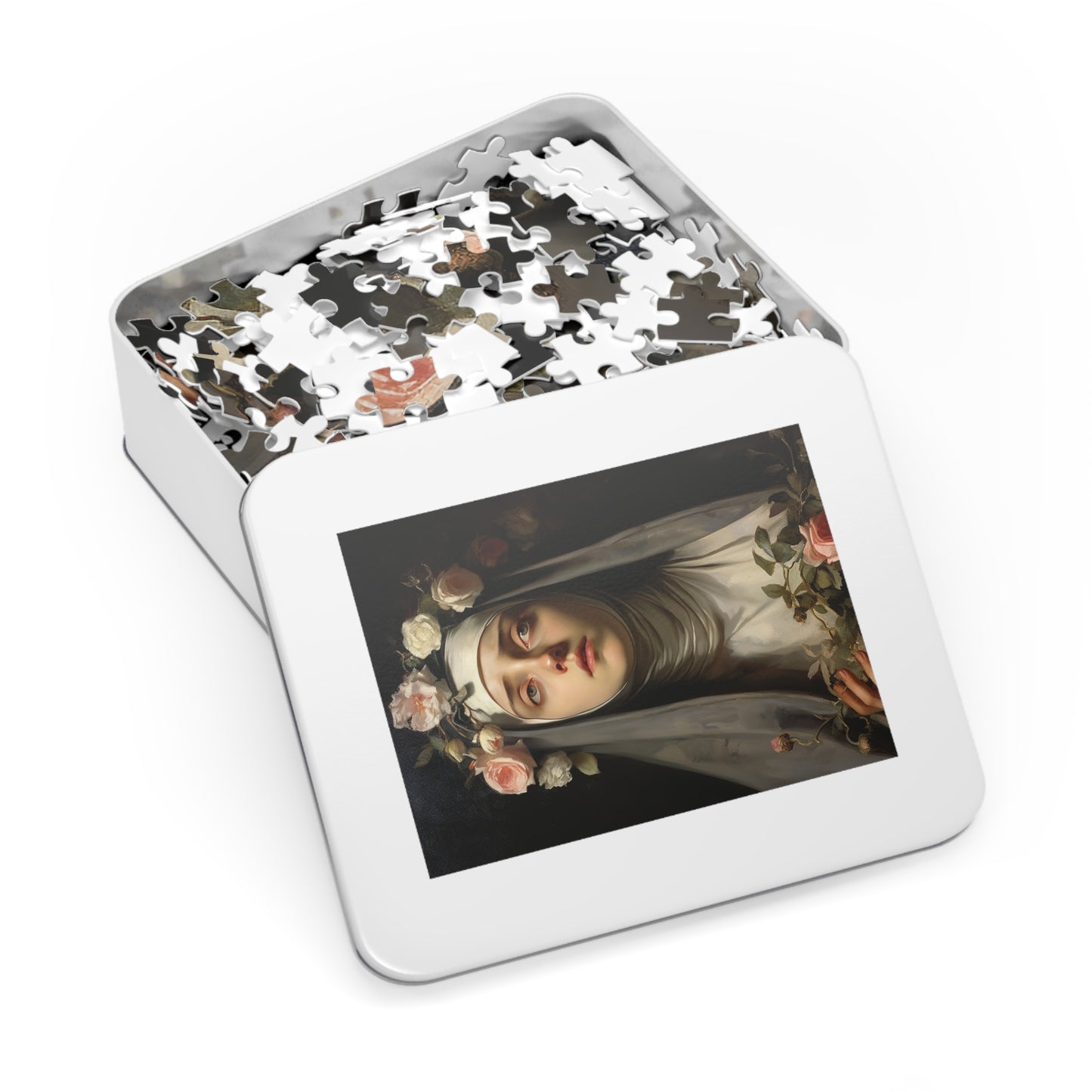 Saint Rose of Lima - Puzzle and Keepsake Tin - Religious Jigsaw Puzzle (30, 110, 252, 500,1000-Piece) - Religious Puzzle