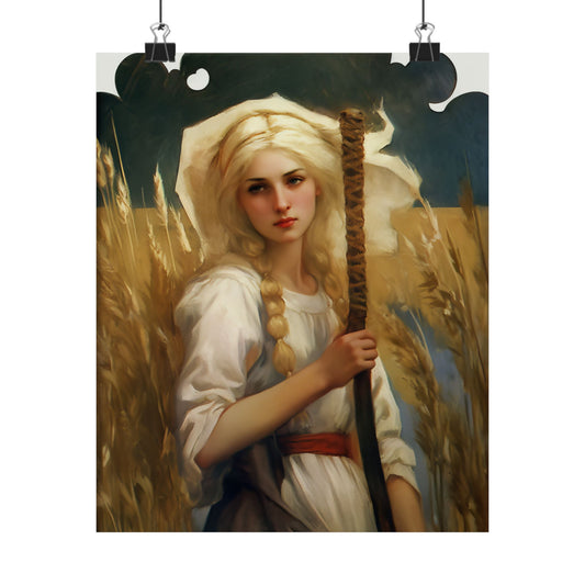 Saint Notburga Print - Sanctified Souls Print - Multiple Sizes - Premium Matte Vertical Posters