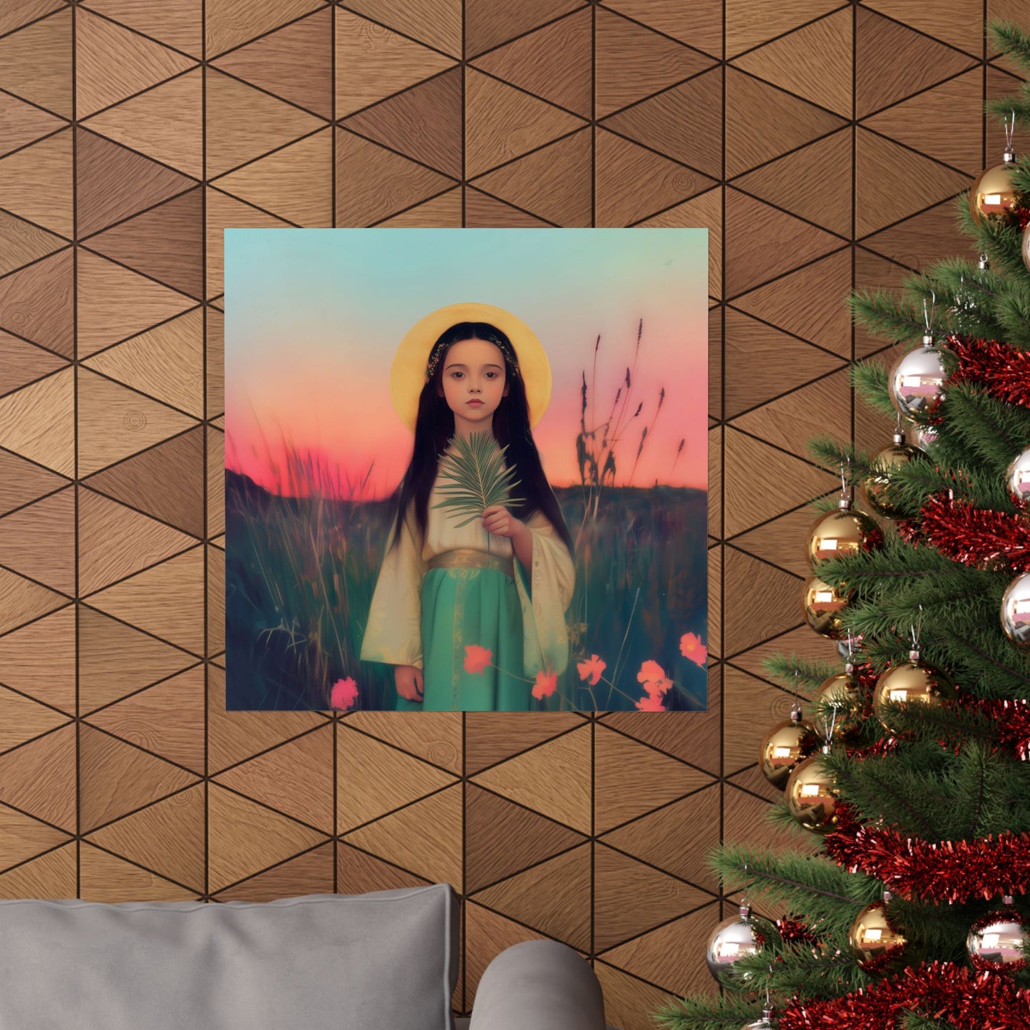 Saint Charity -  Sanctified Souls Print - Multiple Sizes - Premium Posters - Catholic Art - Christian Home - Martyr Saint