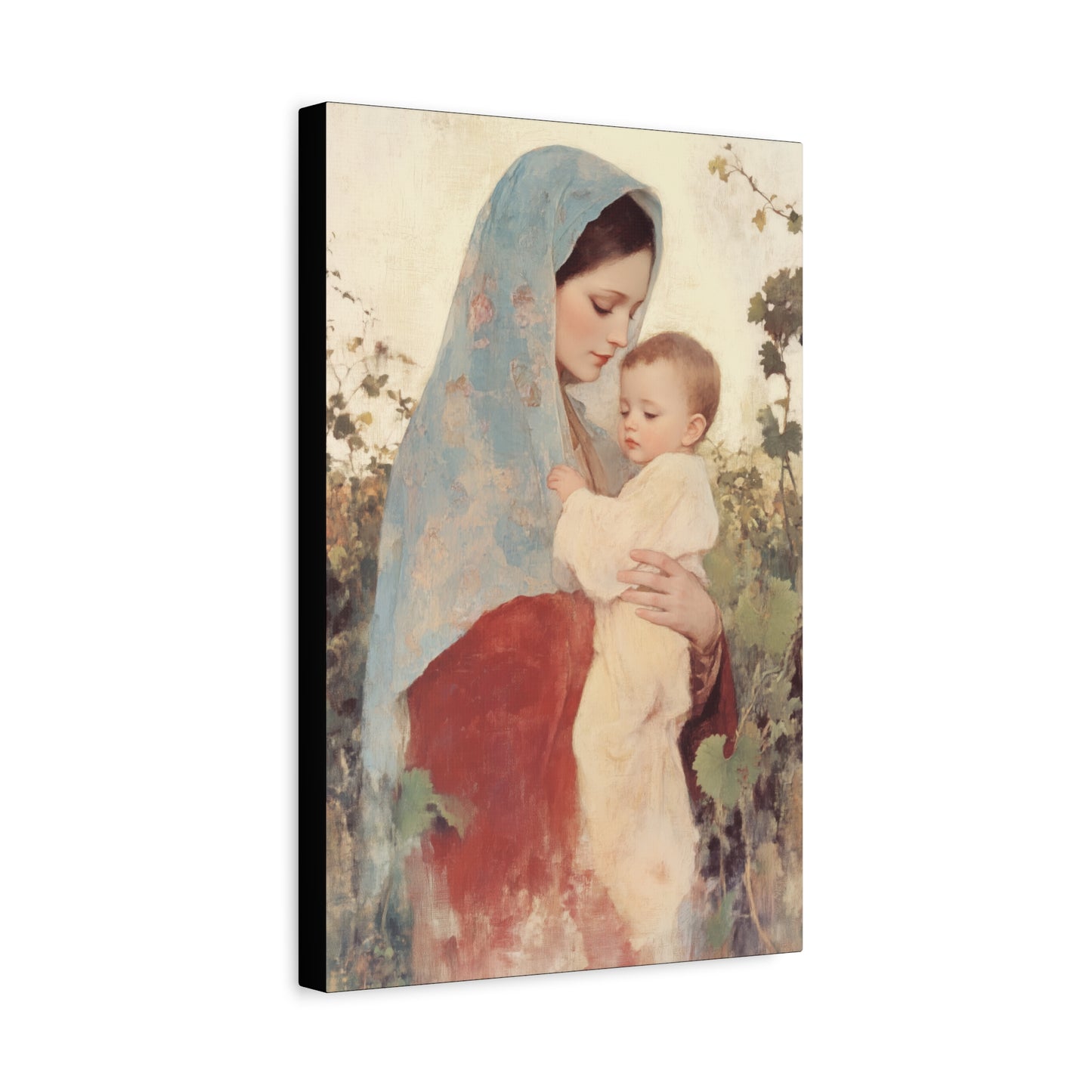 Our Lady of the Grapes / Out Lady of the Harvest - Gallery Wrapped Canvas - Print - Religious Art for your Home - Catholic Art