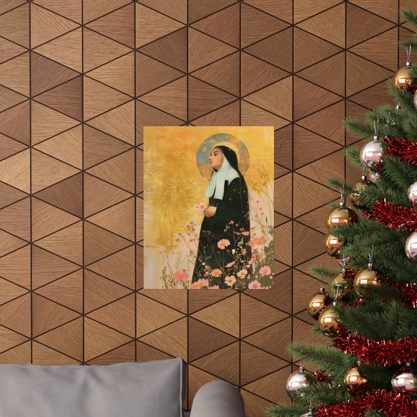 Saint Bernadette  - Sanctified Souls Print - Multiple Sizes - Premium Matte Vertical Posters - Catholic