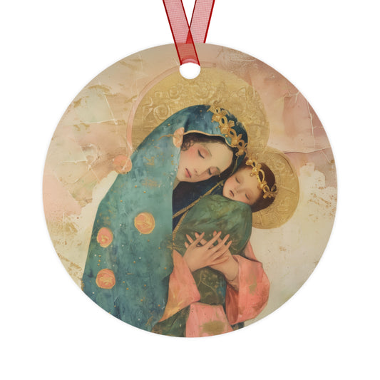 The Sweet Advocate of Souls - Mary, Help of Christians  - Ornament - Religious Holiday Christmas Ornament and Keepsake - Double sided