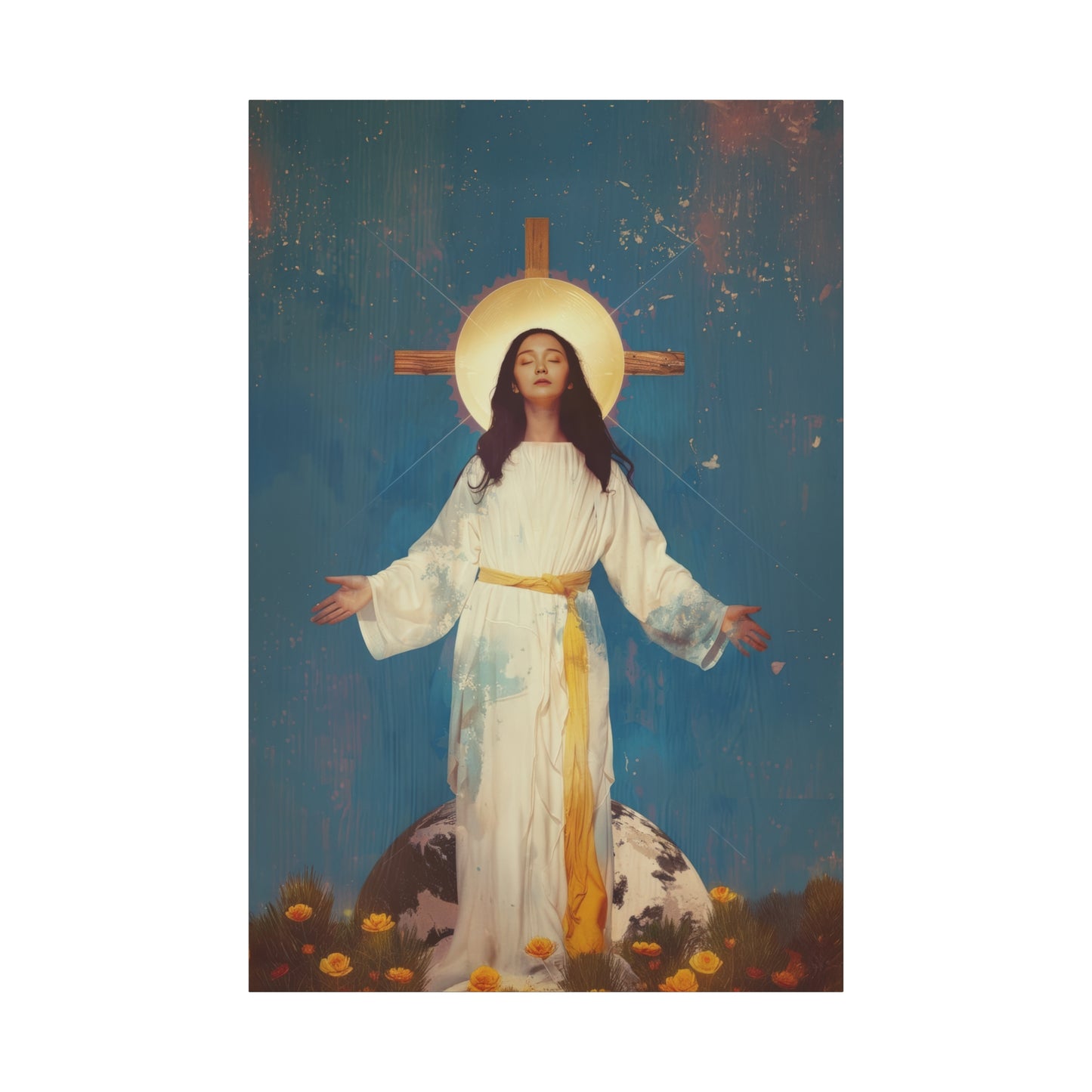 Our Lady of Akita - Mother Mary - Gallery Wrapped Canvas - Print - Religious Art for your Home - Catholic