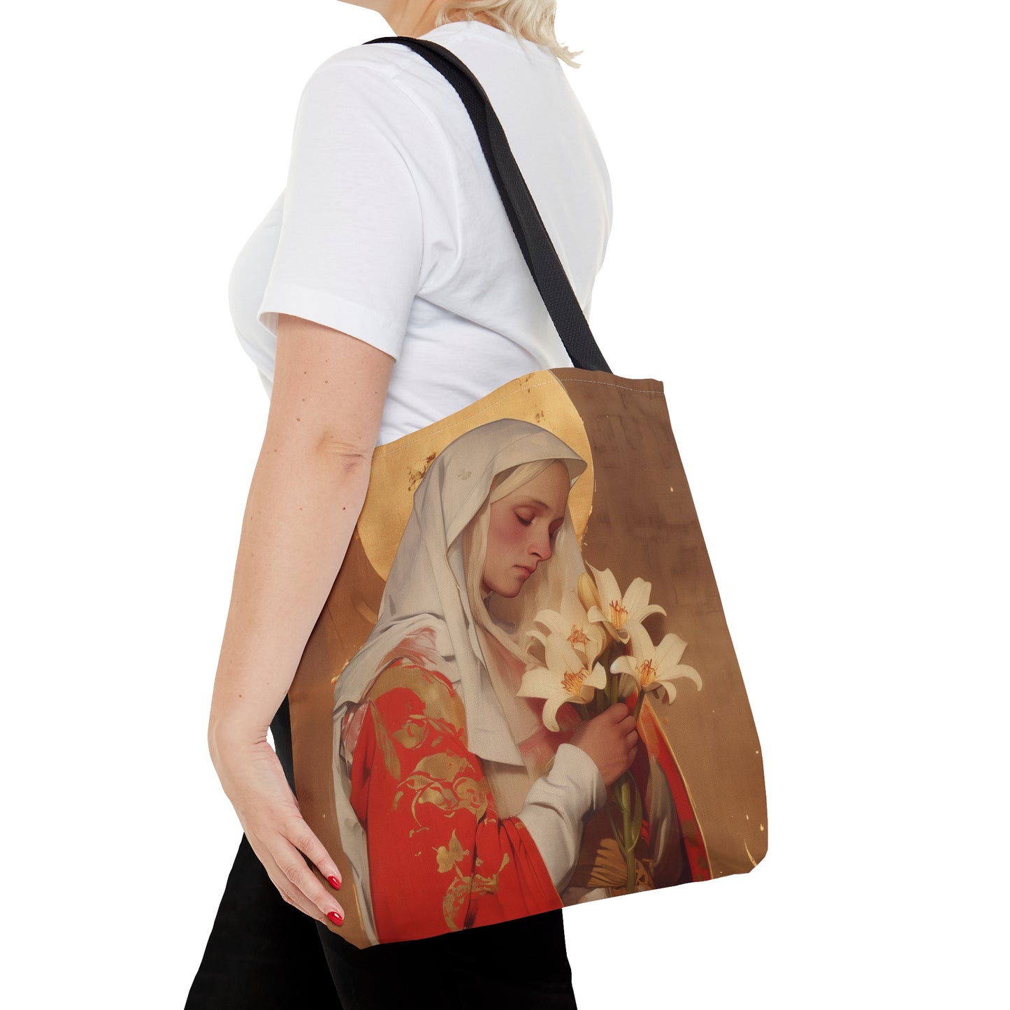 Saint Faith of Agen - Tote Bag - Large Medium Small Faith Art Bag - Catholic Faith Purse