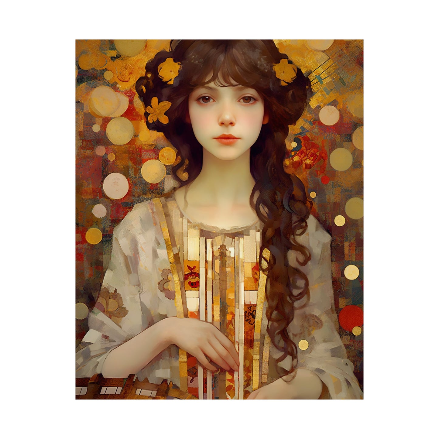 Saint Cecilia - Sanctified Souls Print - Multiple Sizes - Premium Matte Vertical Posters