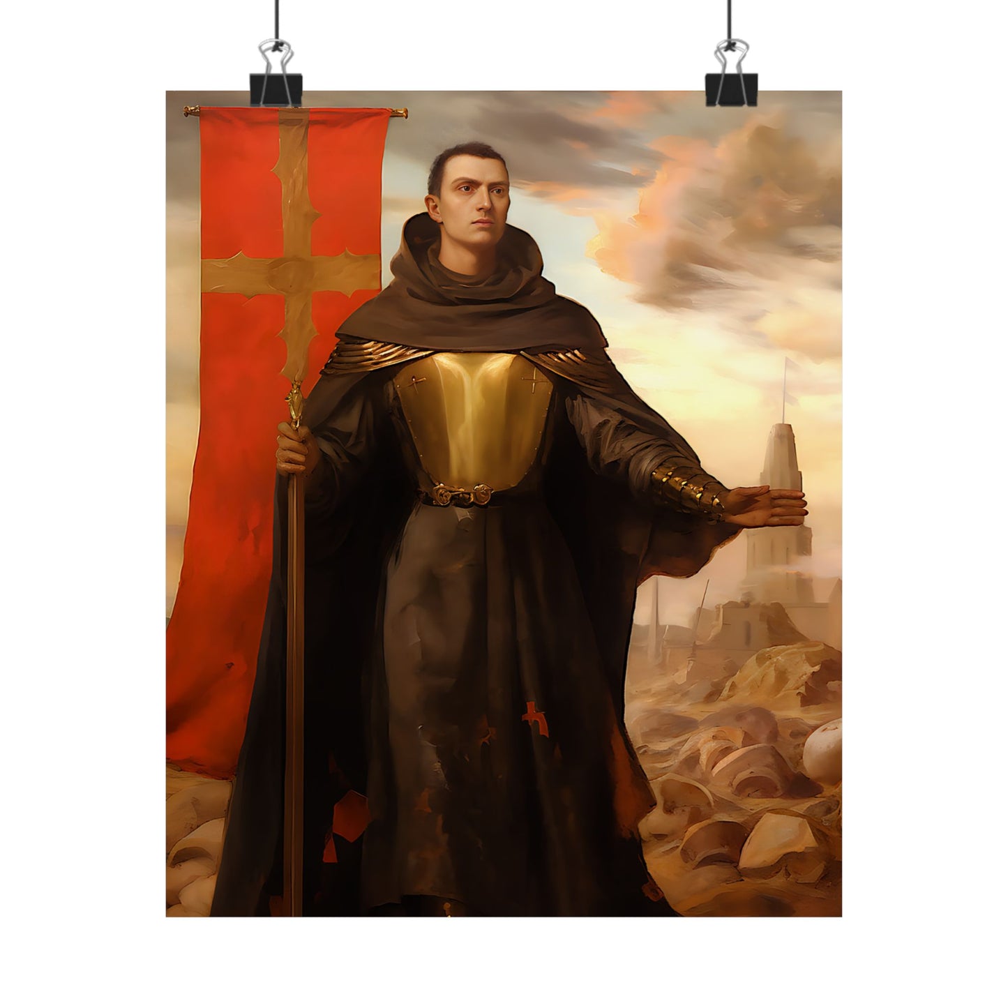 Saint John of Capistrano - Sanctified Souls Print - Multiple Sizes - Premium Matte Vertical Posters