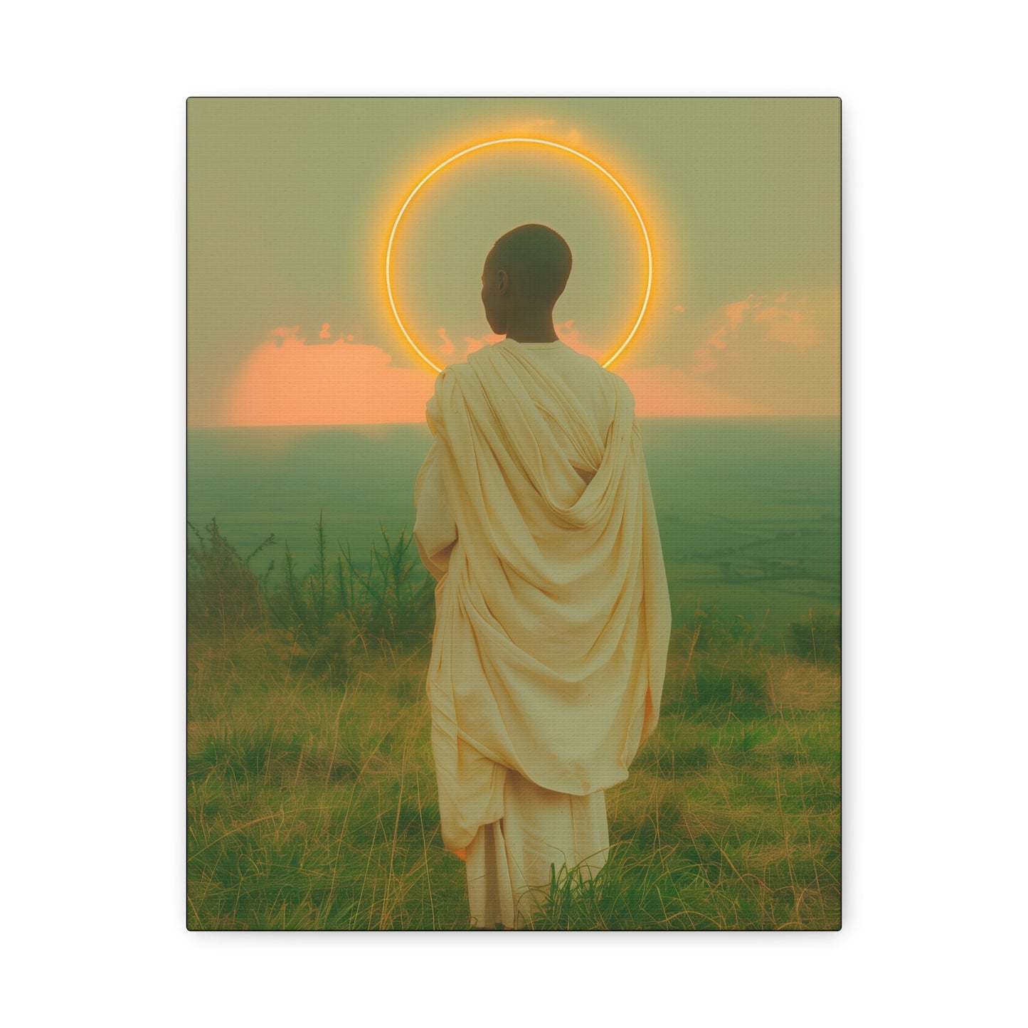 Saint Charles Lwanga -  Museum Wrapped Canvas - Sanctified Souls Print - Religious Art for your Home - Catholic Patron Saint Art