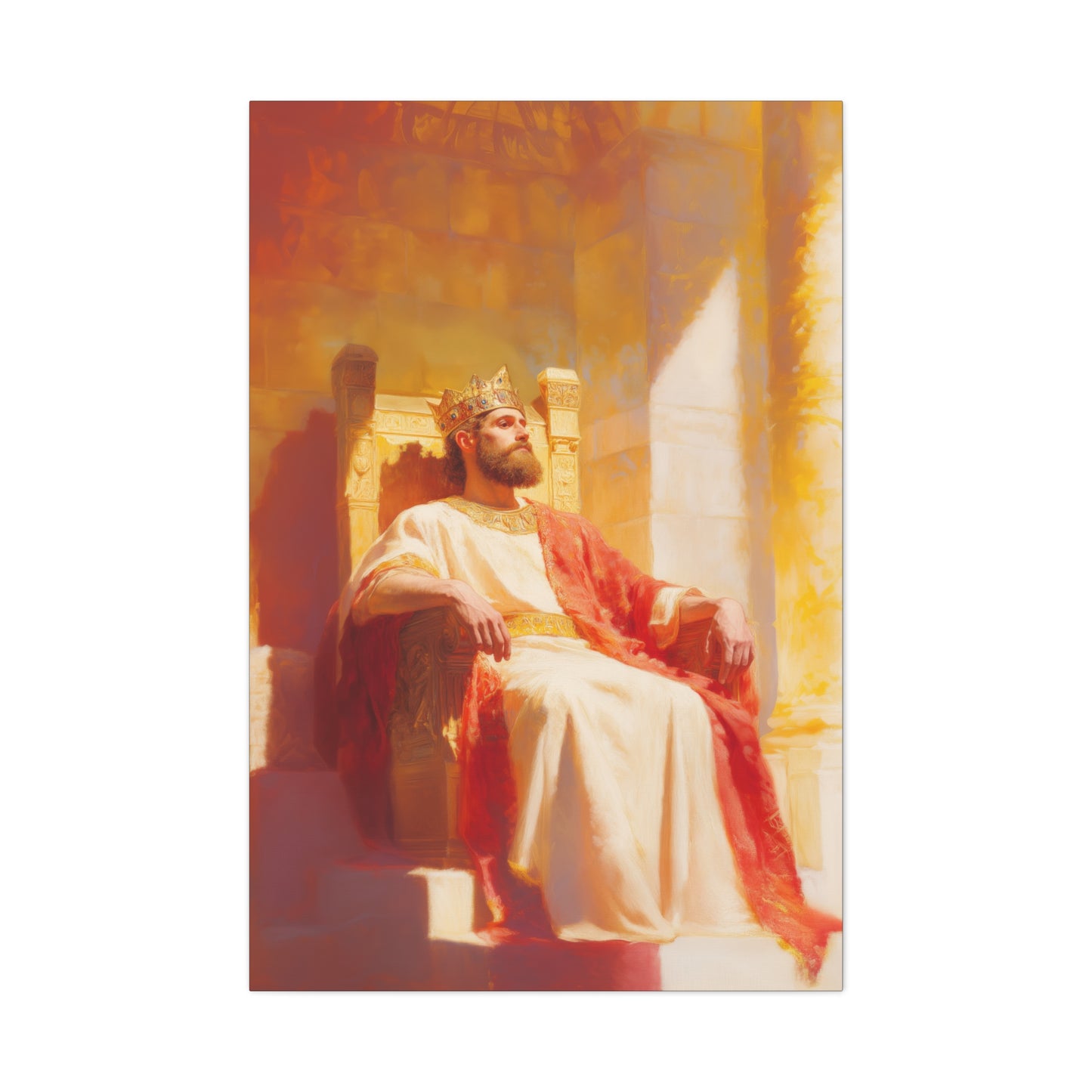 King Solomon: Keeper of God's Understanding - Gallery Wrapped Canvas - Print - Religious Art for your Home - Catholic Art