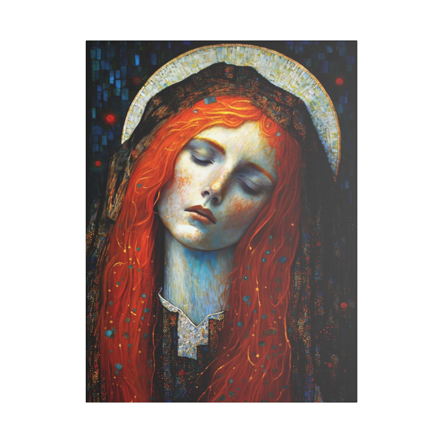 Embracing Grace - Saint Mary Magdalene Canvas Print - Multiple Sizes - Catholic Home art - Museum Wrapped Canvas - Sanctified Souls Print