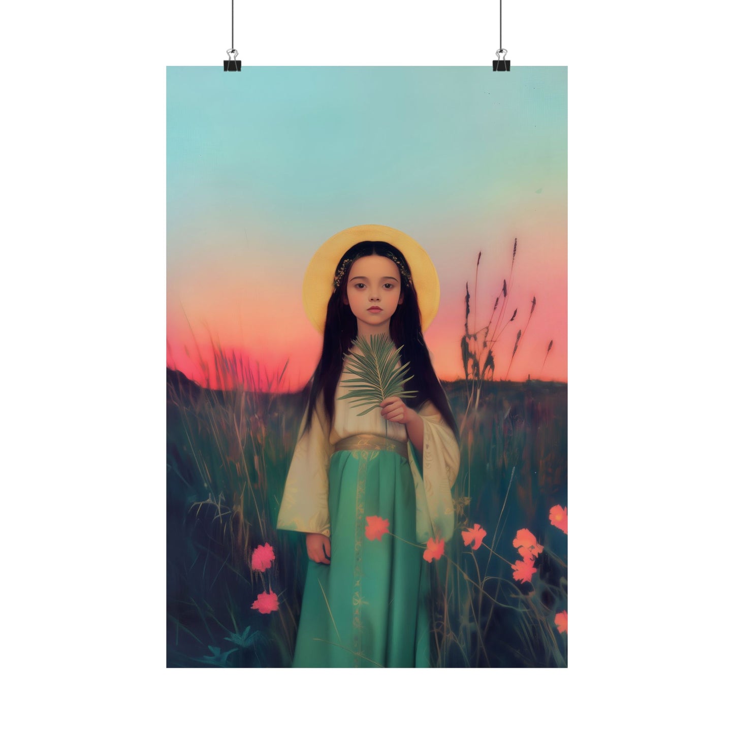 Saint Charity -  Sanctified Souls Print - Multiple Sizes - Premium Posters - Catholic Art - Christian Home - Martyr Saint