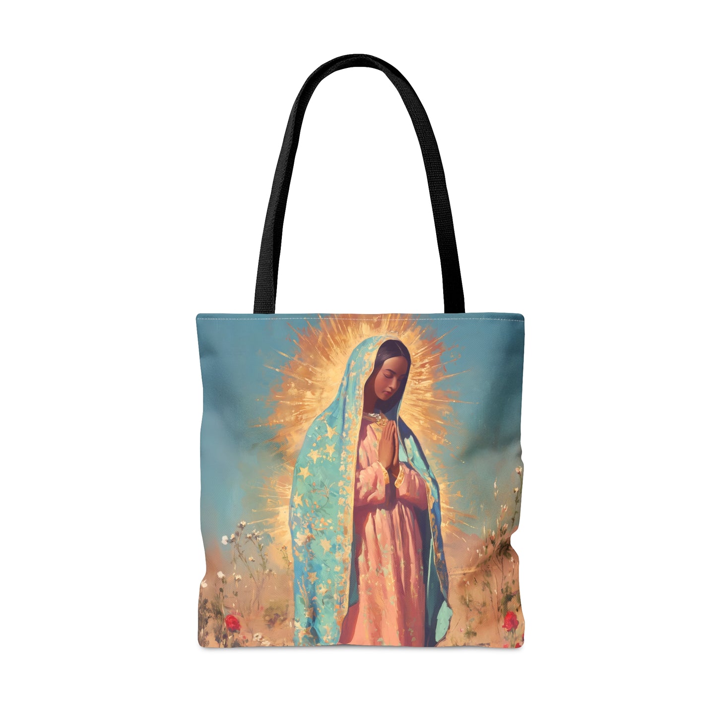 Our Lady of Guadalupe - Tote Bag - Large Medium Small Faith Art Bag - Catholic Faith Purse