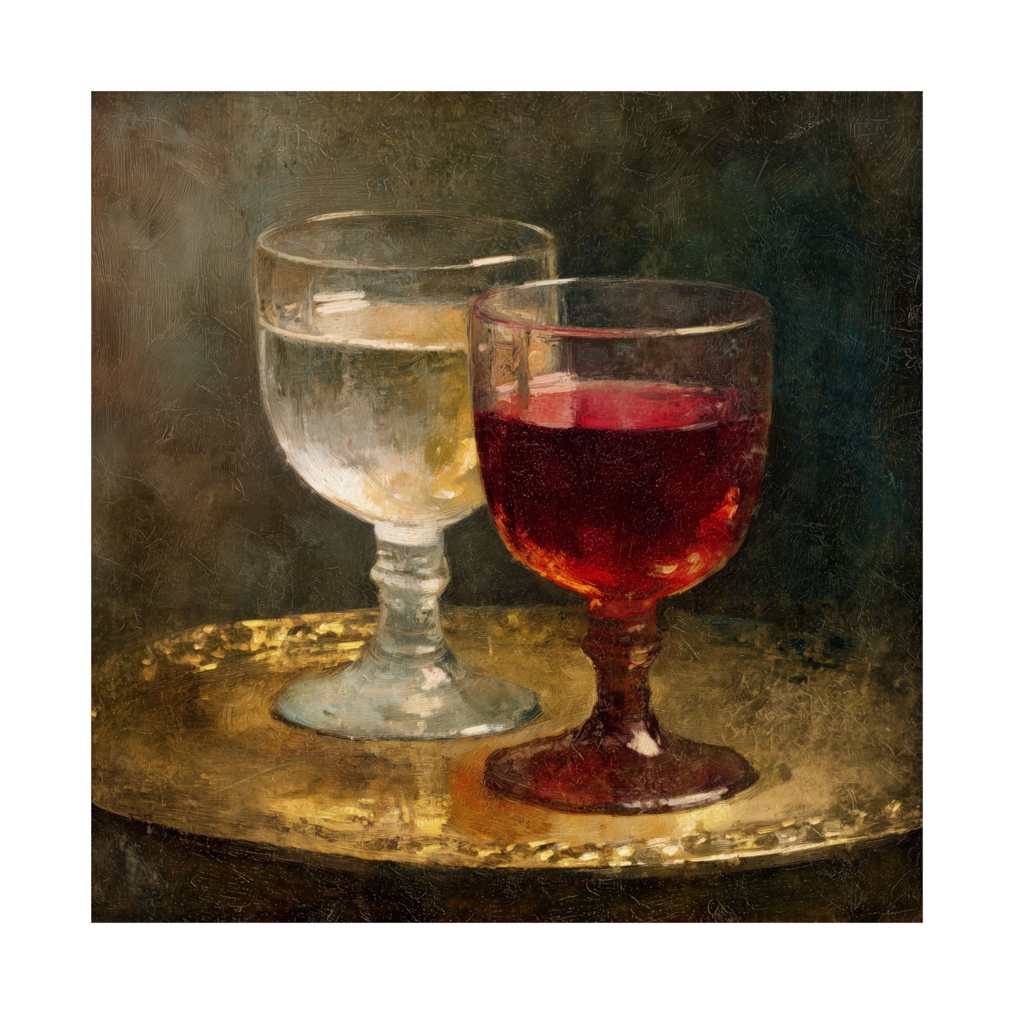 Cana and the Miracle of Abundance - Water into Wine - Sanctified Souls Print - Multiple Sizes - Premium Matte Vertical Posters