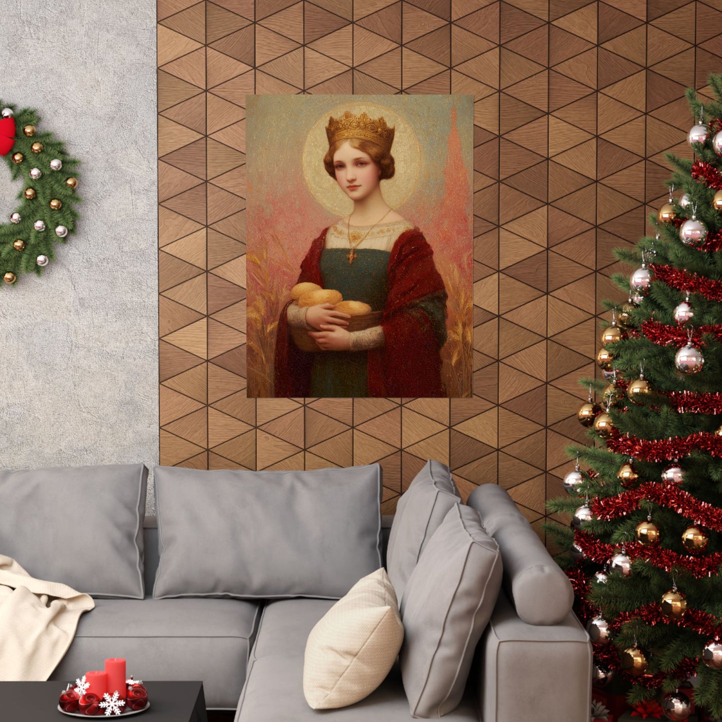 Saint Elizabeth of Hungary - Sanctified Souls Print - Multiple Sizes - Premium Matte Vertical Posters