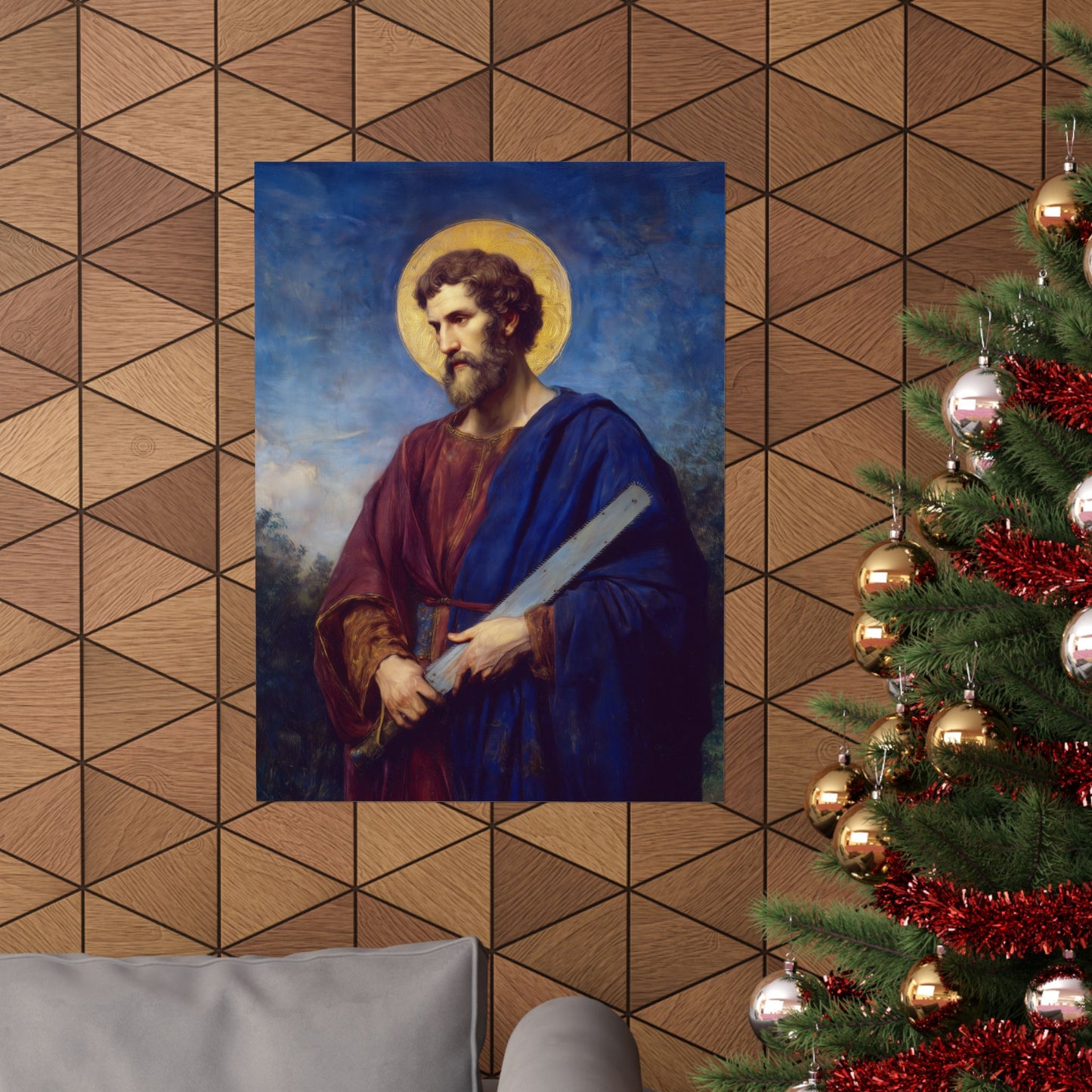 Saint Simon the Apostle  - Sanctified Souls Print - Multiple Sizes - Premium Matte Vertical Posters