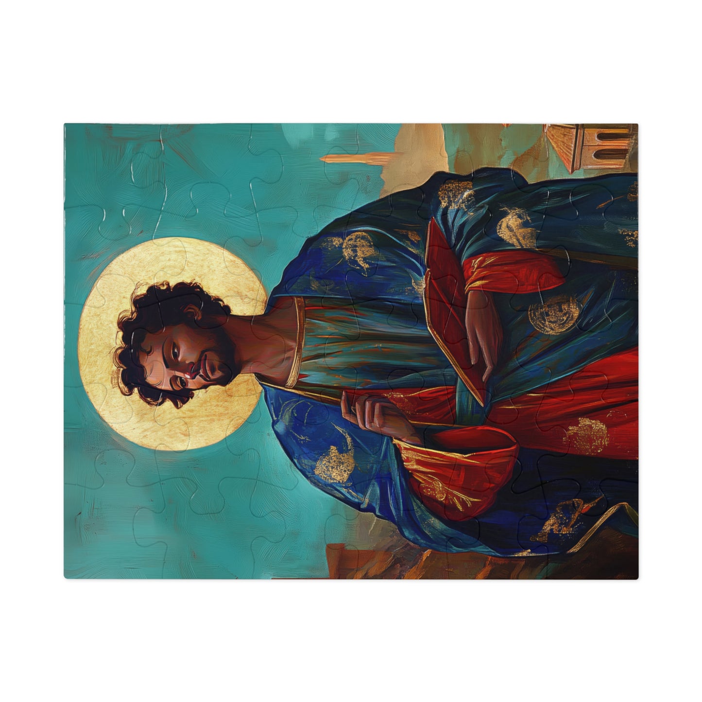 Saint Addal - Puzzle and Keepsake Tin - Religious (30, 110, 252, 500,1000) - Religious Puzzle - Gifts for Catholic Families