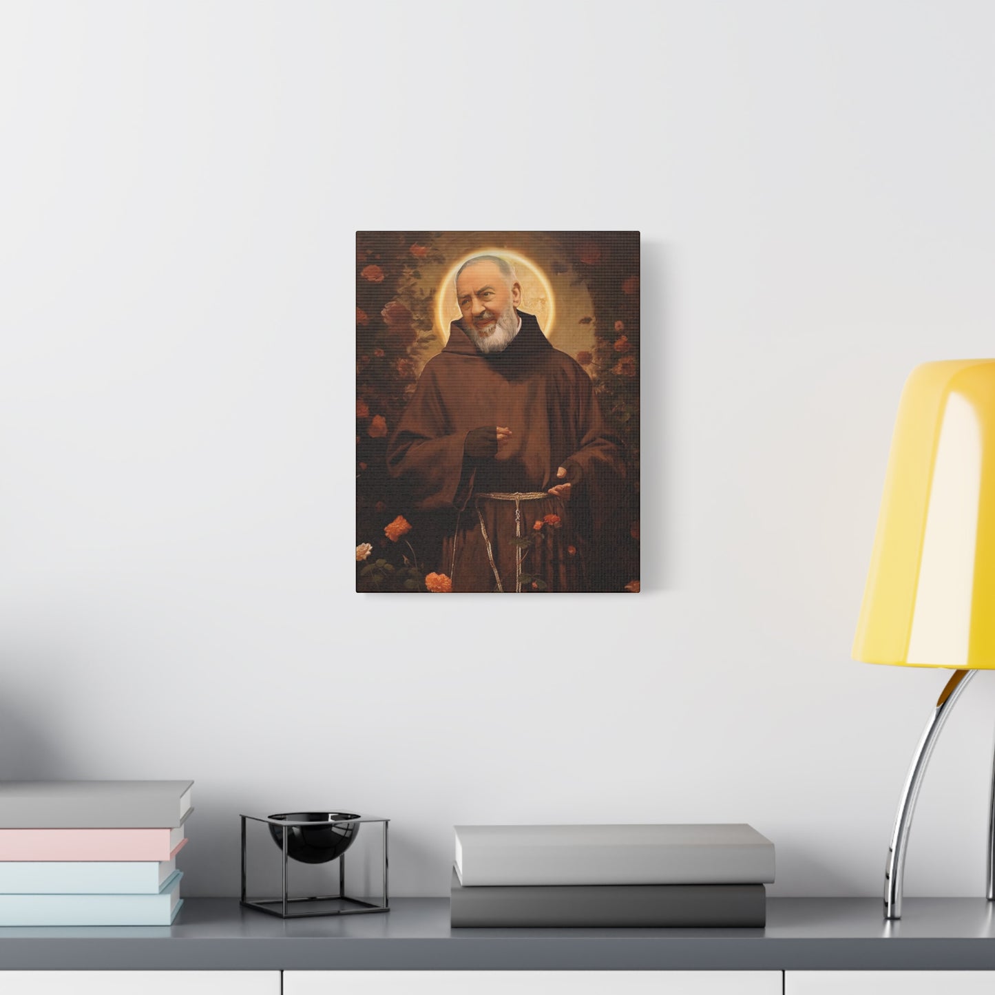 Saint Padre Pio - Museum Wrapped Canvas - Sanctified Souls Print - Religious Art for your Home