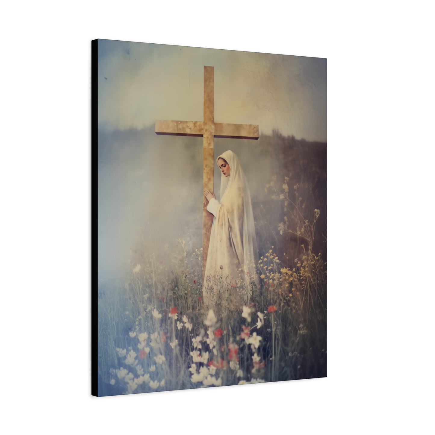 The Feast of the Exaltation of the Holy Cross - Multiple Sizes - Catholic Home art - Museum Wrapped Canvas - Sanctified Souls Print