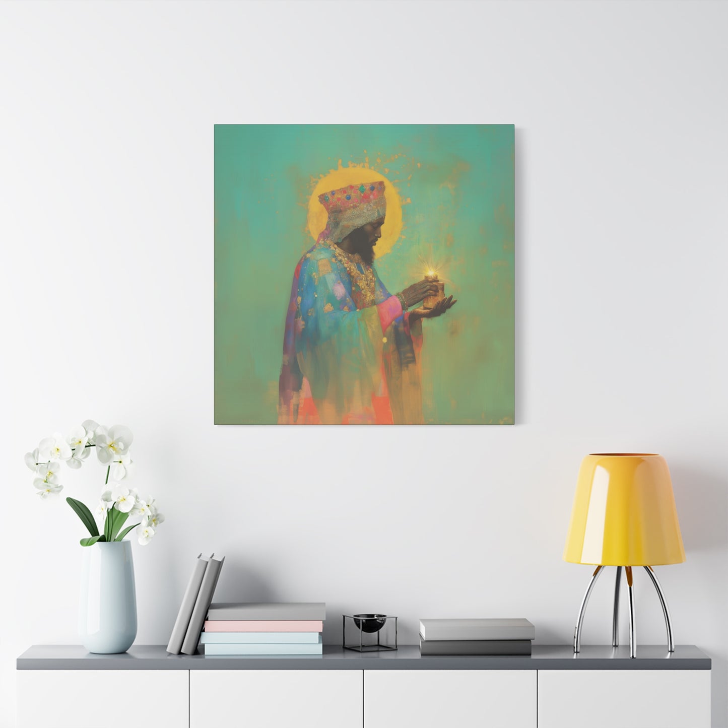 Balthazar and the Gift of Foretold Sorrow - 3 Wise Men - Gallery Wrapped Canvas - Print - Religious Art for your Home - Catholic