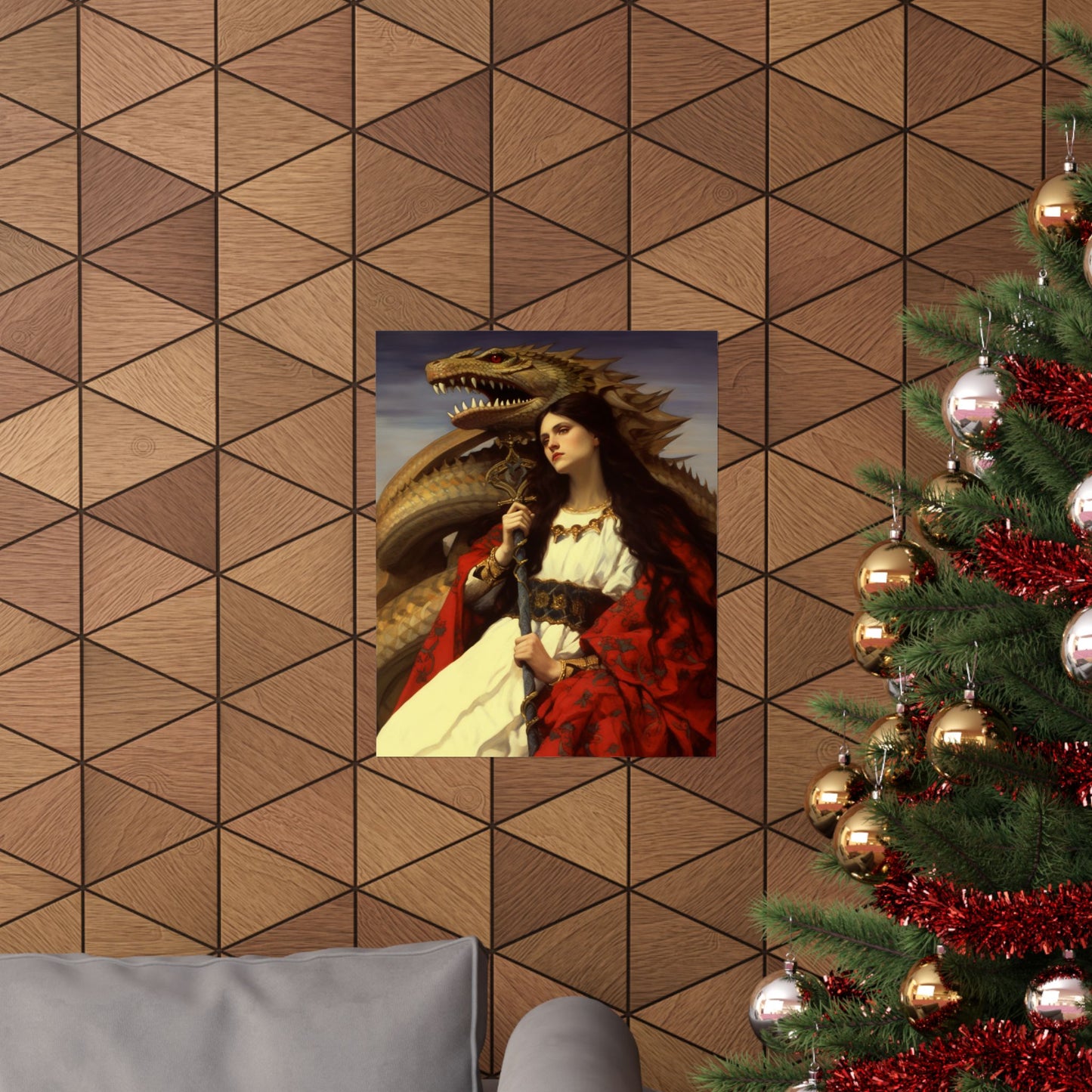 Saint Martha of Bethany - Sanctified Souls Print - Multiple Sizes - Premium Matte Vertical Posters