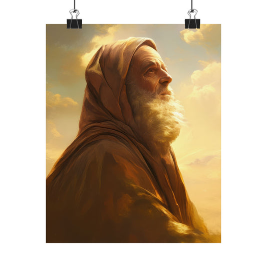 Father Abraham - Sanctified Souls Print - Multiple Sizes - Premium Posters - Catholic Art - Christian Home Decor Artwork