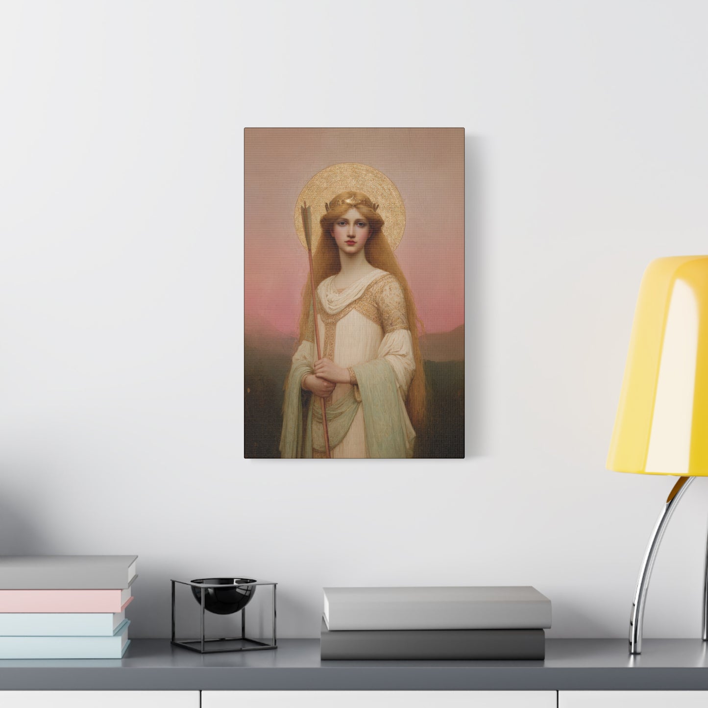 Saint Ursula -  Museum Wrapped Canvas - Sanctified Souls Print - Religious Art for your Home - Catholic Patron Saint Art
