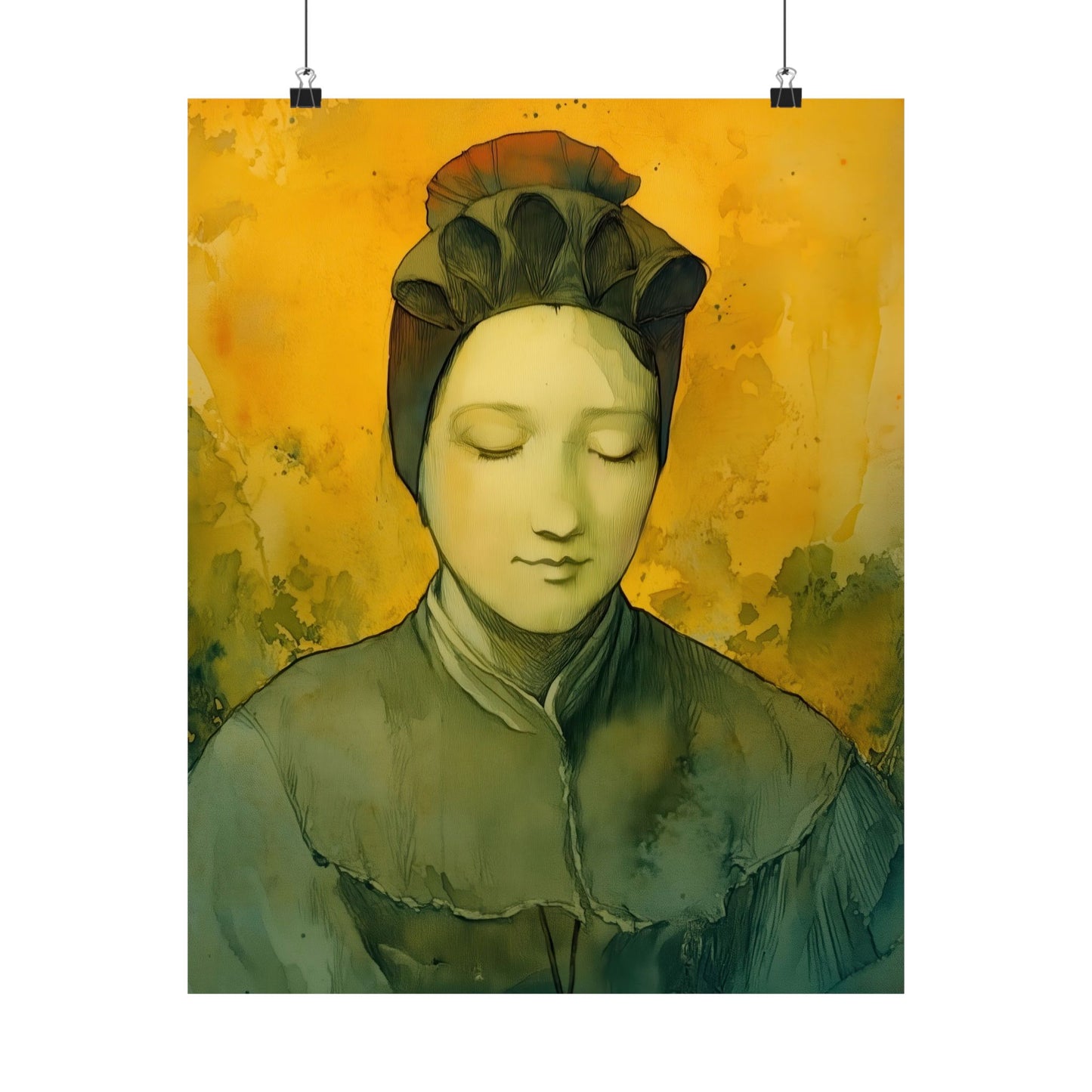 Saint Magdalene of Canossa - Sanctified Souls Print - Multiple Sizes - Premium Matte Vertical Posters - Catholic