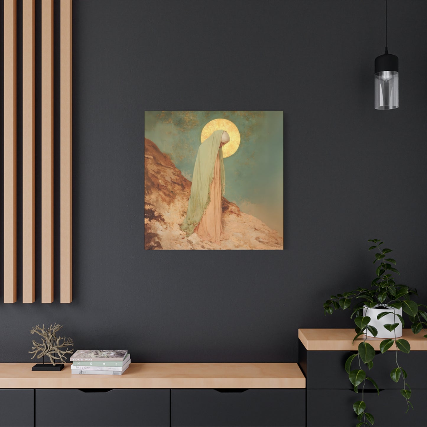 Saint Melania the Elder - Desert Mother - Gallery Wrapped Canvas - Print - Religious Art for your Home - Catholic Art Print
