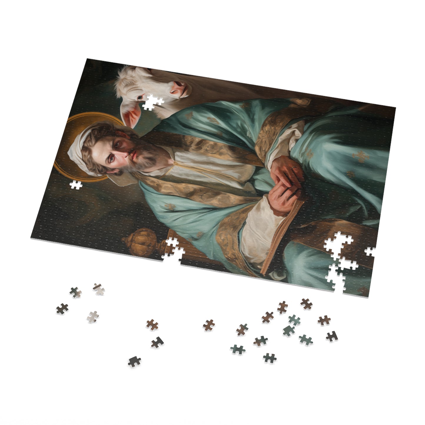 Saint Luke the Evangelist - Puzzle and Keepsake Tin - Jigsaw Puzzle (30, 110, 252, 500,1000-Piece) - Religious Puzzle