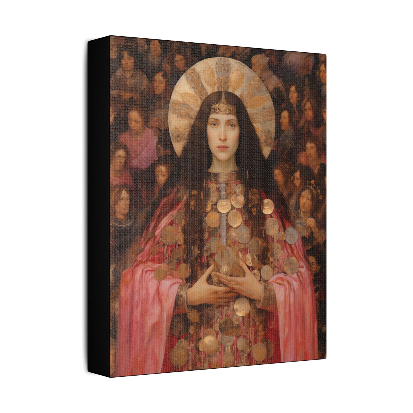 Saint Praxedes Canvas Print - Multiple Sizes - Catholic Home art - Gallery Wrapped Canvas - Sanctified Souls Print