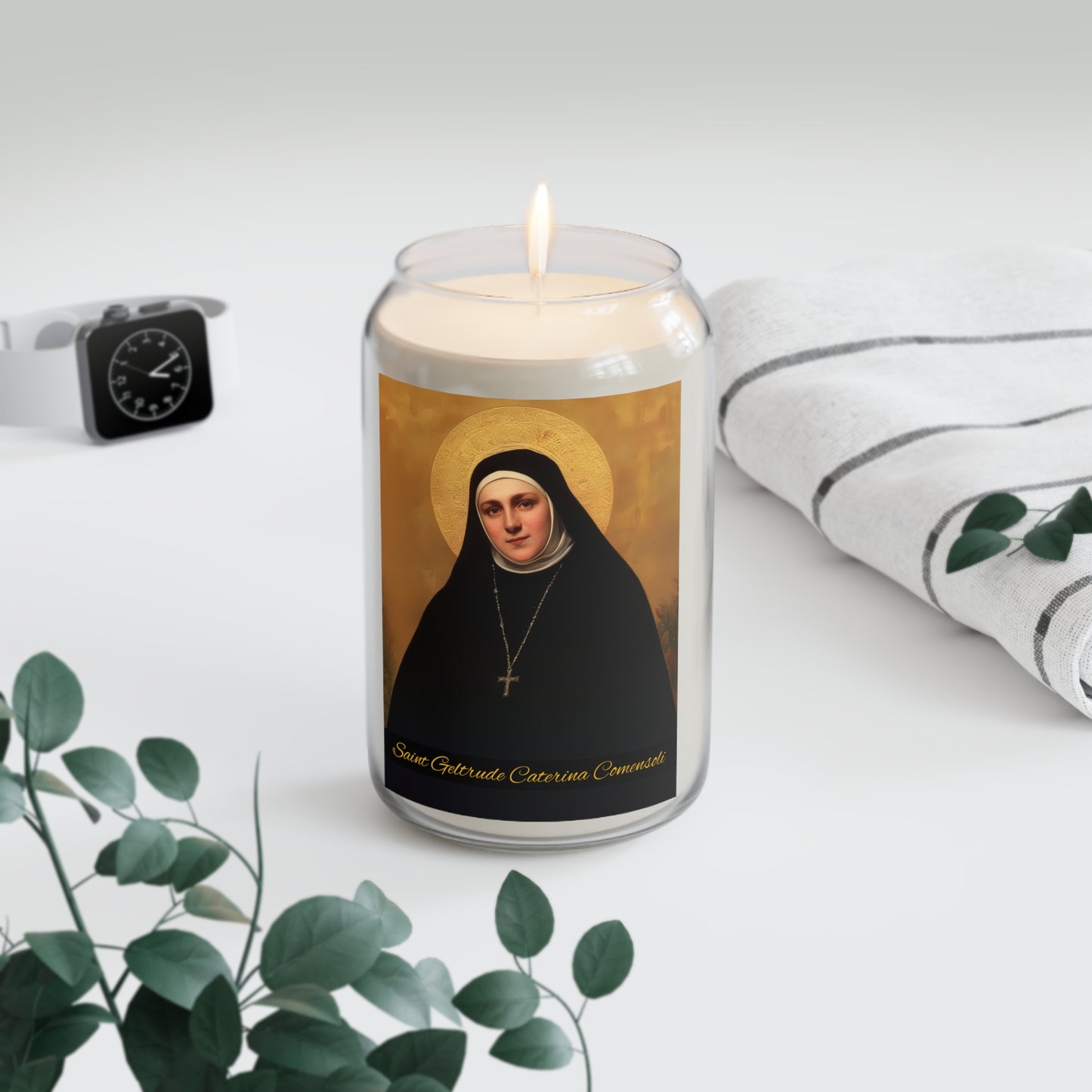 Saint Geltrude Caterina Comensoli - Scented Prayer Candle, 13.75oz - Tall Size - Religious Prayer Candle