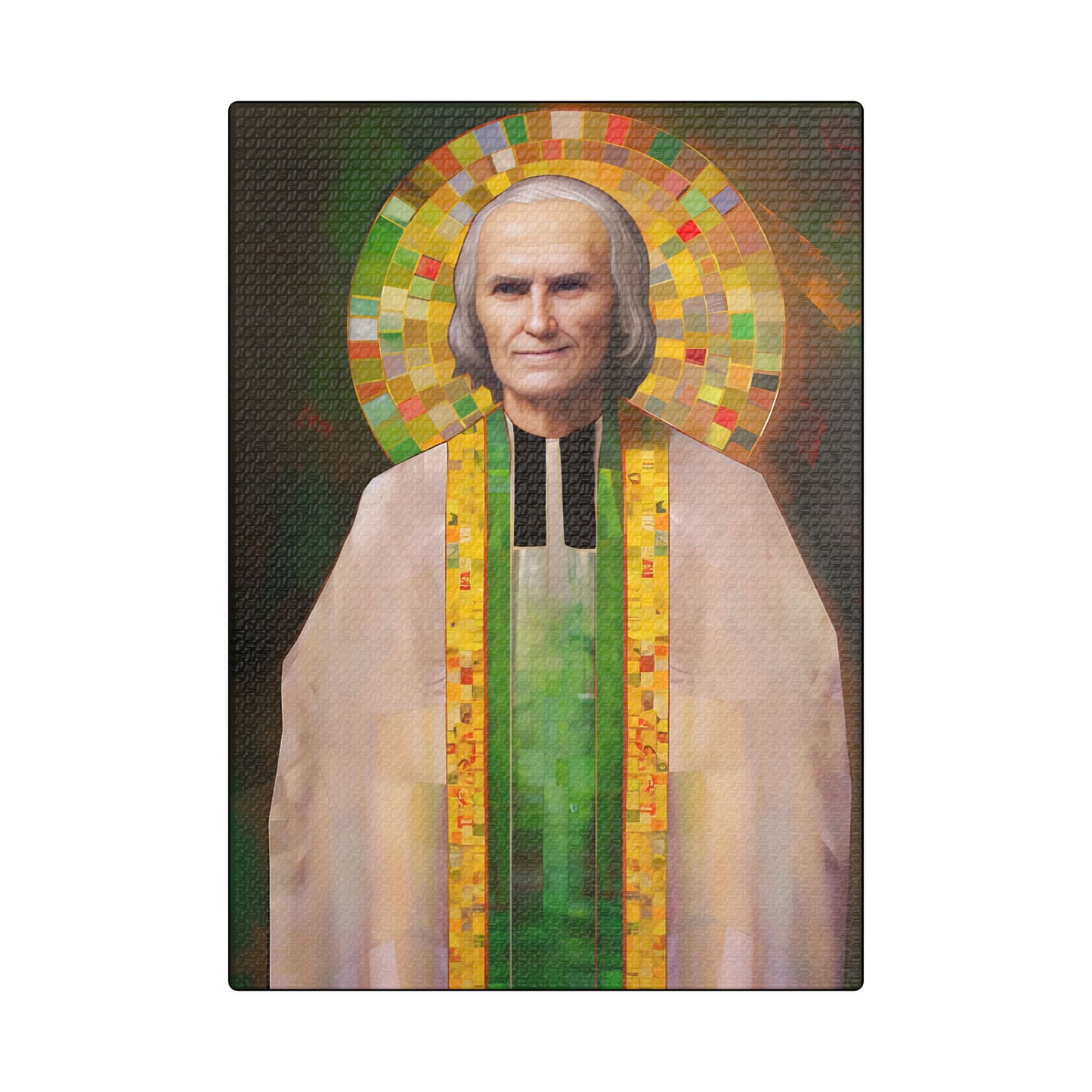 Saint John Vianney Canvas Print - Multiple Sizes - Catholic Home art - Museum Wrapped Canvas - Sanctified Souls Print