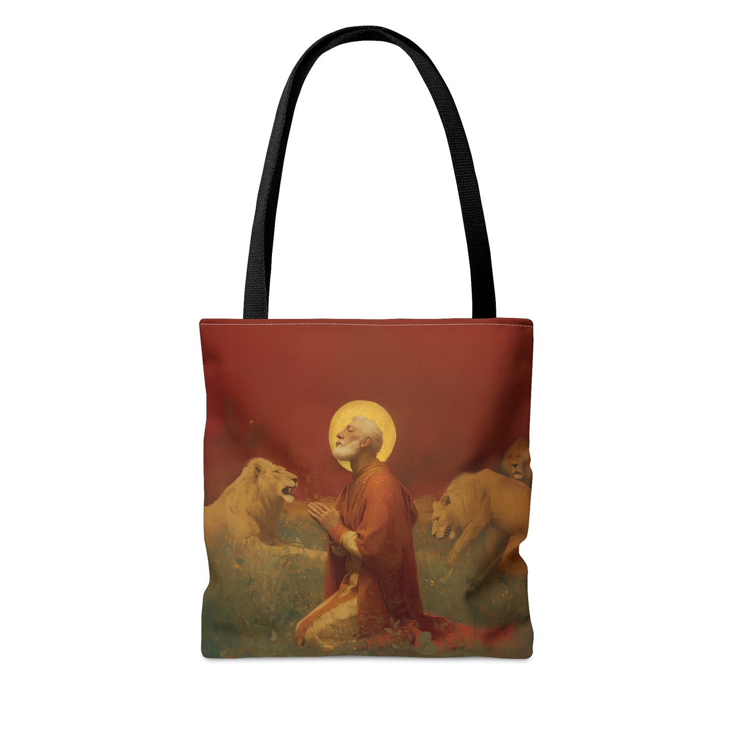 Saint Ignatius of Antioch - Tote Bag - Large Medium Small Faith Art Bag - Bible Study Faith Purse - Double Sided