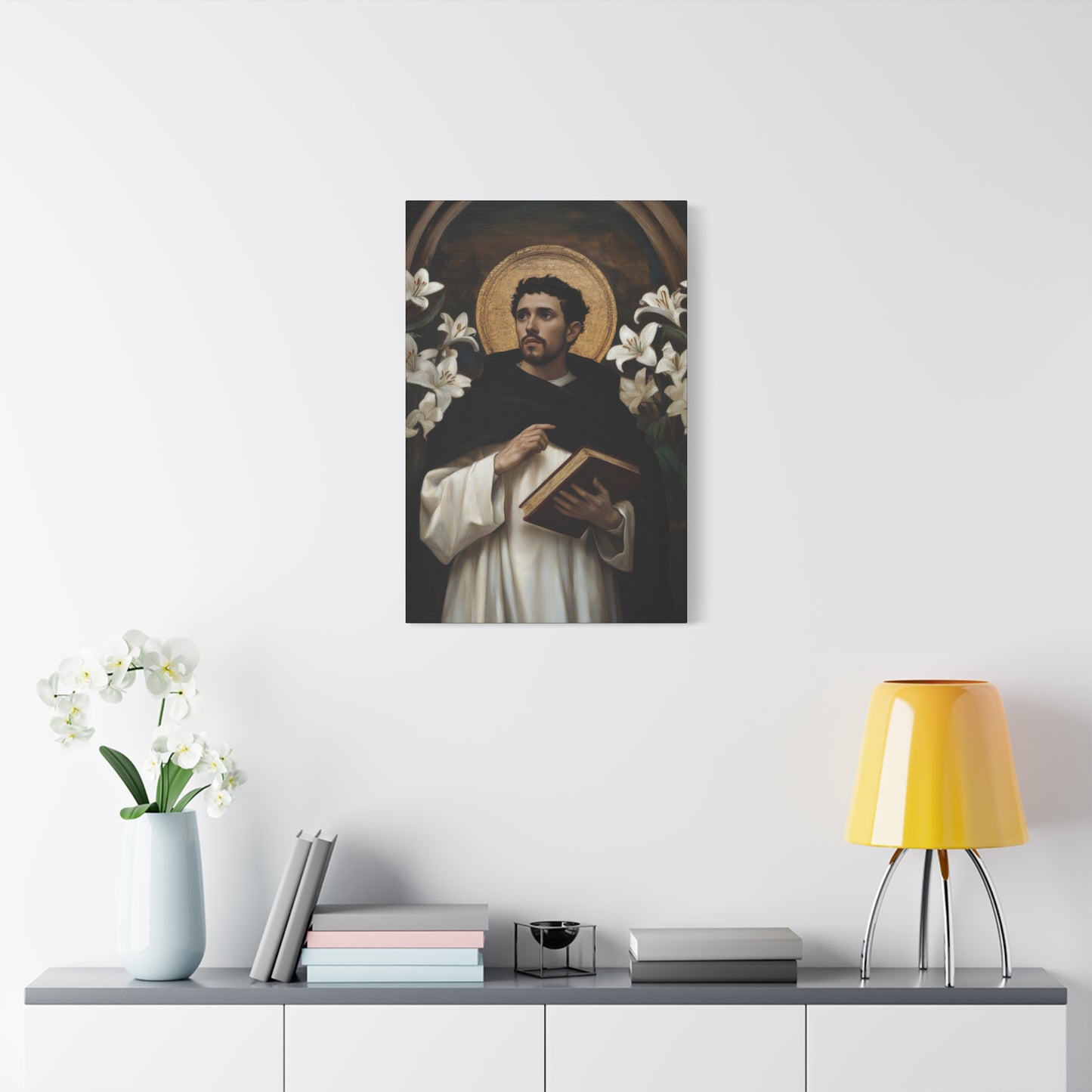 Saint Dominic -  Museum Wrapped Canvas - Sanctified Souls Print - Religious Art for your Home - Catholic Patron Saint Art