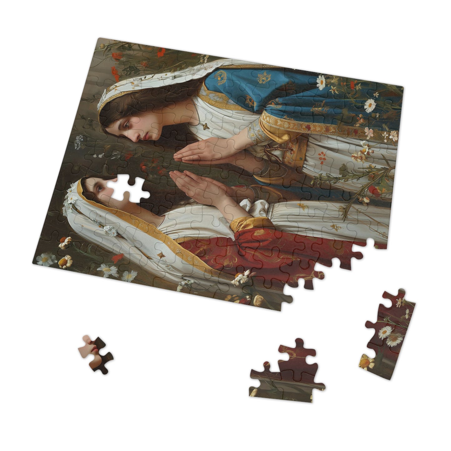 Saints Emiliana and Trasilla - Puzzle and Keepsake Tin - Religious Jigsaw Puzzle (30, 110, 252, 500,1000-Piece) - Religious Puzzle