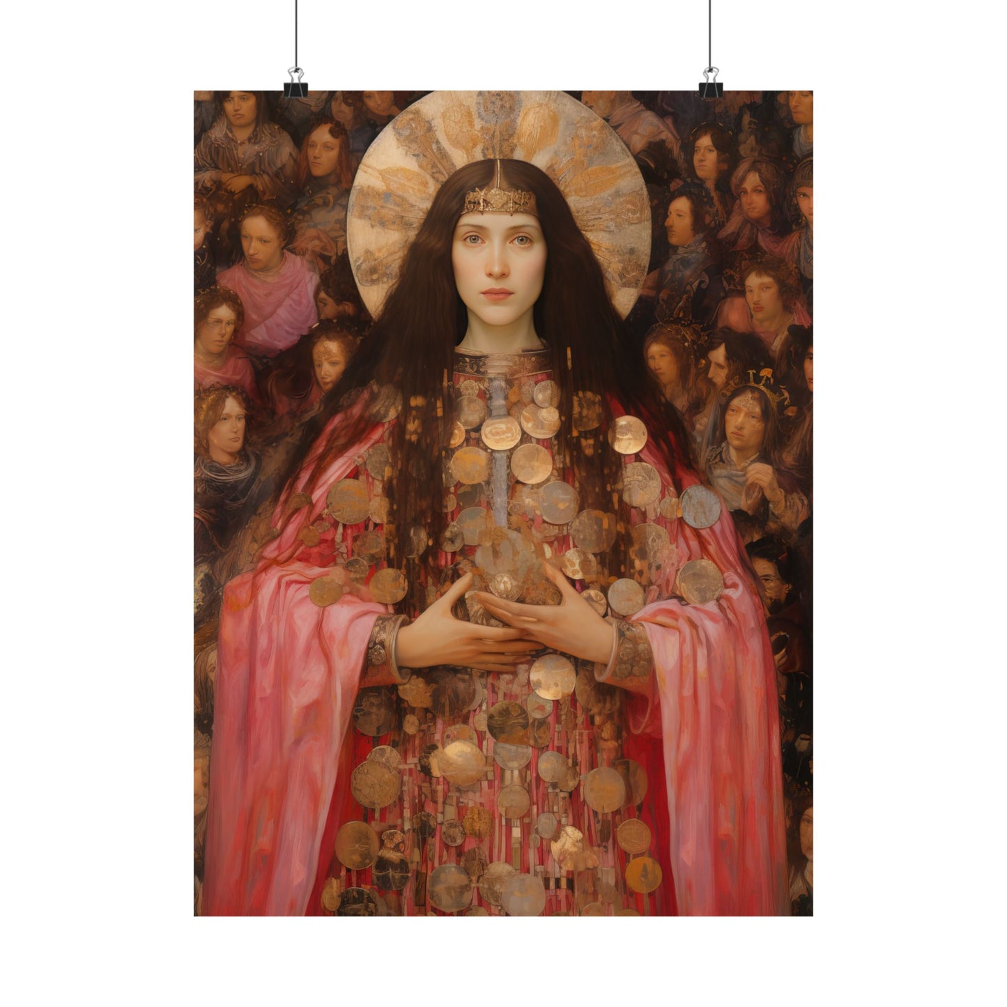 Saint Praxedes Print - Sanctified Souls Print - Multiple Sizes - Premium Matte Vertical Posters