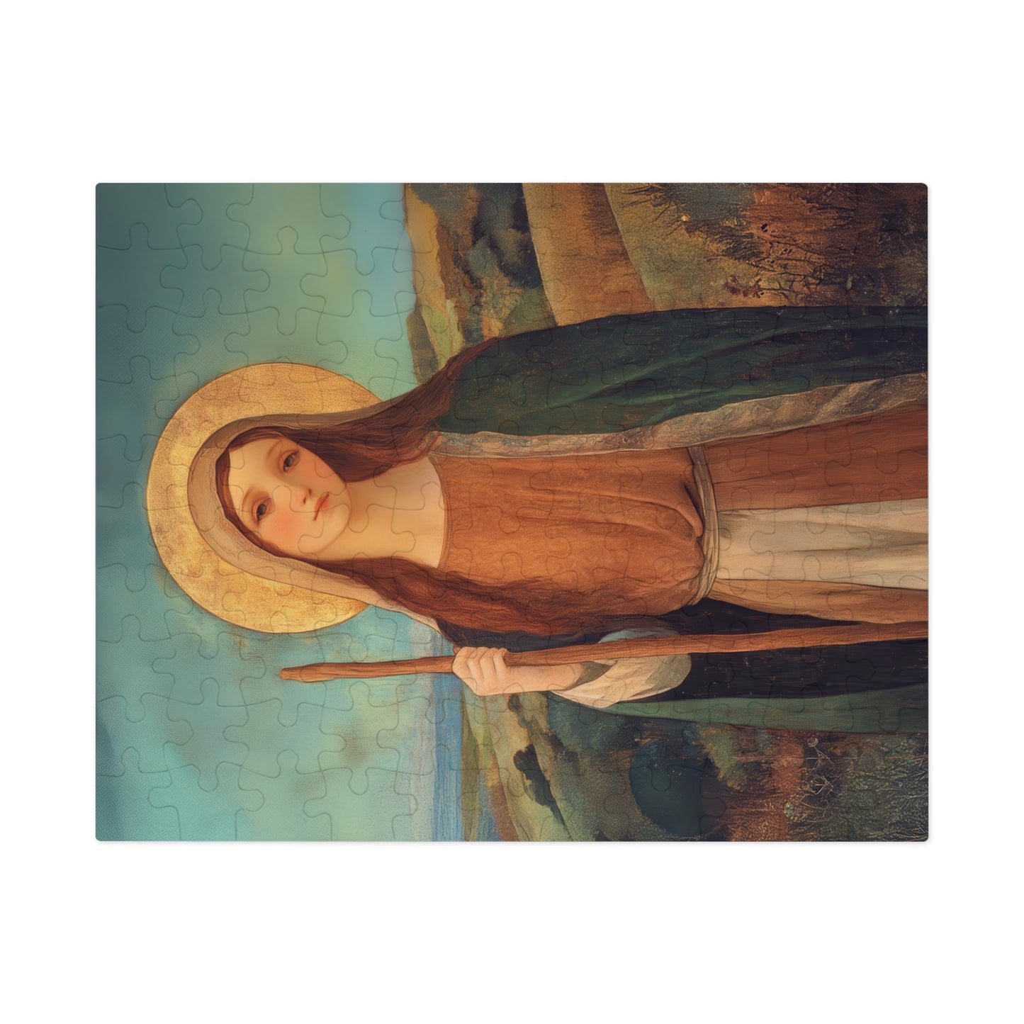 Saint Breage // Saint Breaca - Puzzle & Keepsake Tin - Religious Jigsaw Puzzle (30, 110, 252, 500,1000-Piece)