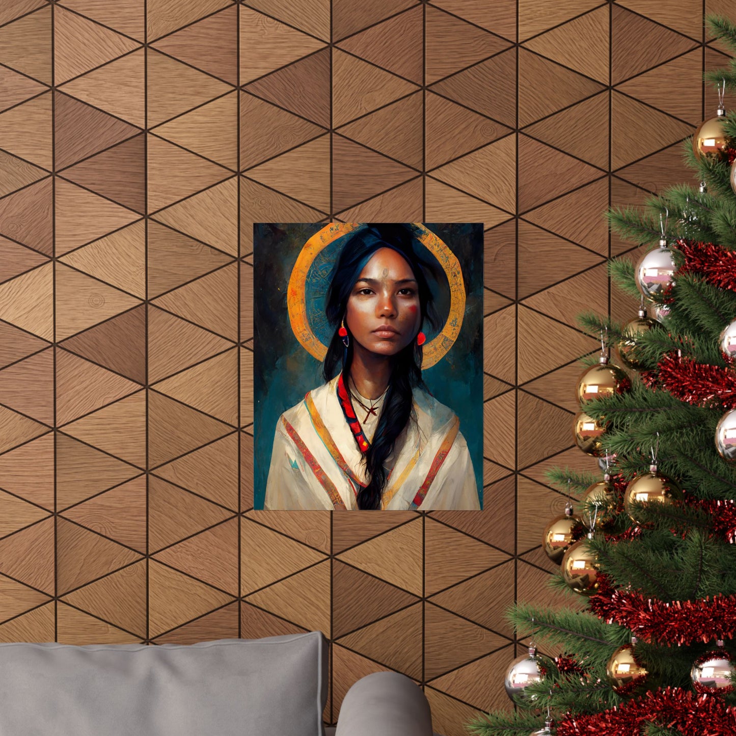 Saint Kateri Tekakwitha - Sanctified Souls Print - Multiple Sizes - Premium Matte Vertical Posters