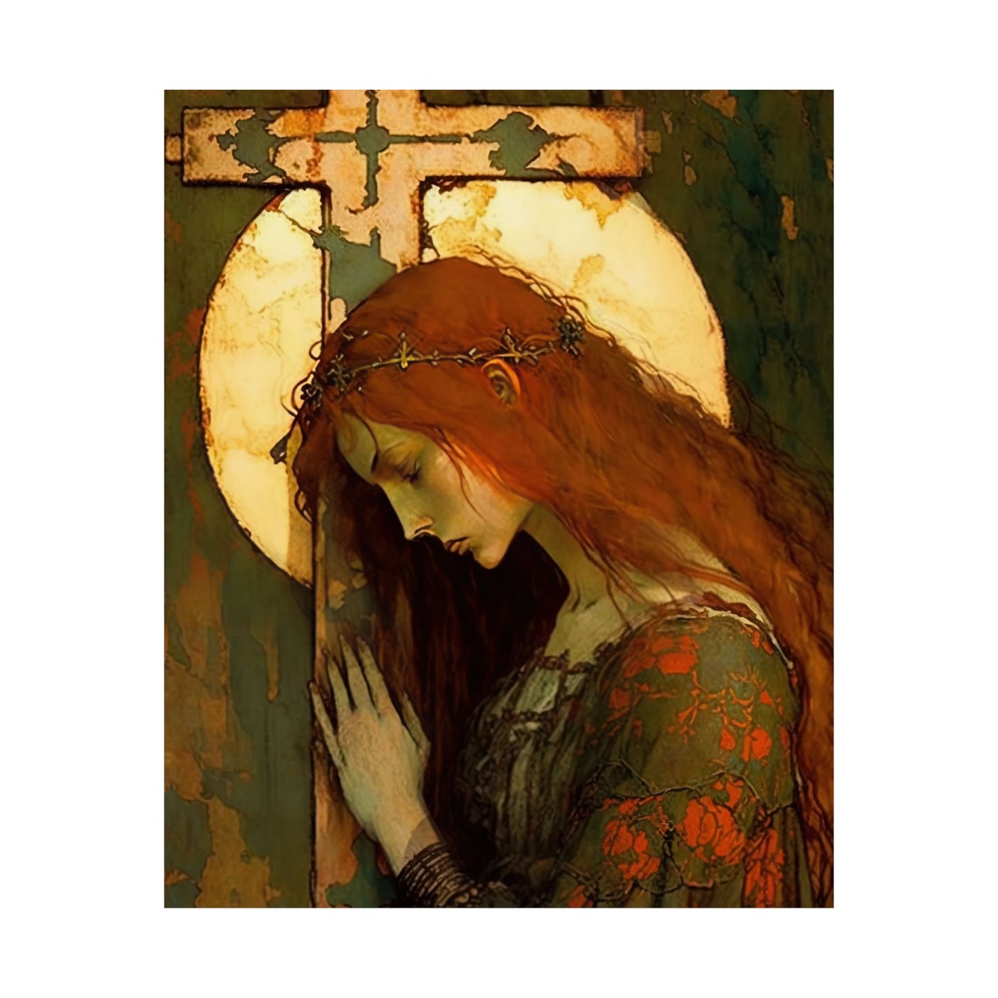 The Eternal Hope of Mary Magdalene Print - Sanctified Souls Print - Multiple Sizes - Premium Matte Vertical Posters