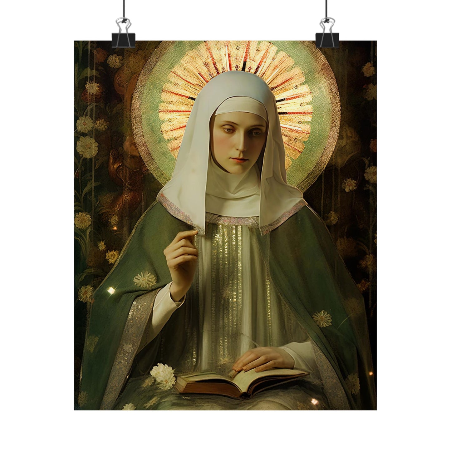 Saint Ingrid of Sweden - Sanctified Souls Print - Multiple Sizes - Premium Matte Vertical Posters