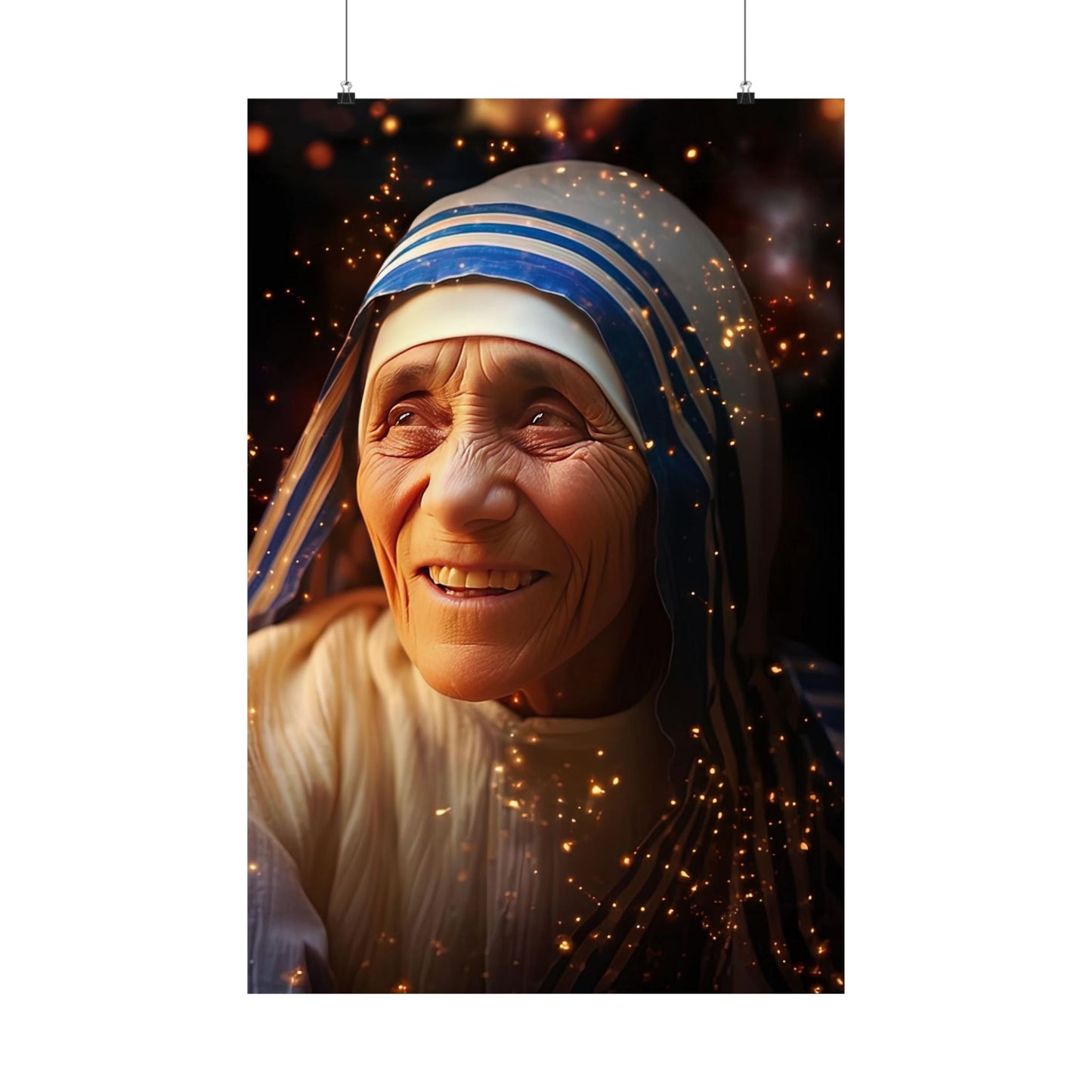 Saint Teresa of Calcutta - Mother Teresa - Sanctified Souls Print - Multiple Sizes - Premium Matte Vertical Posters